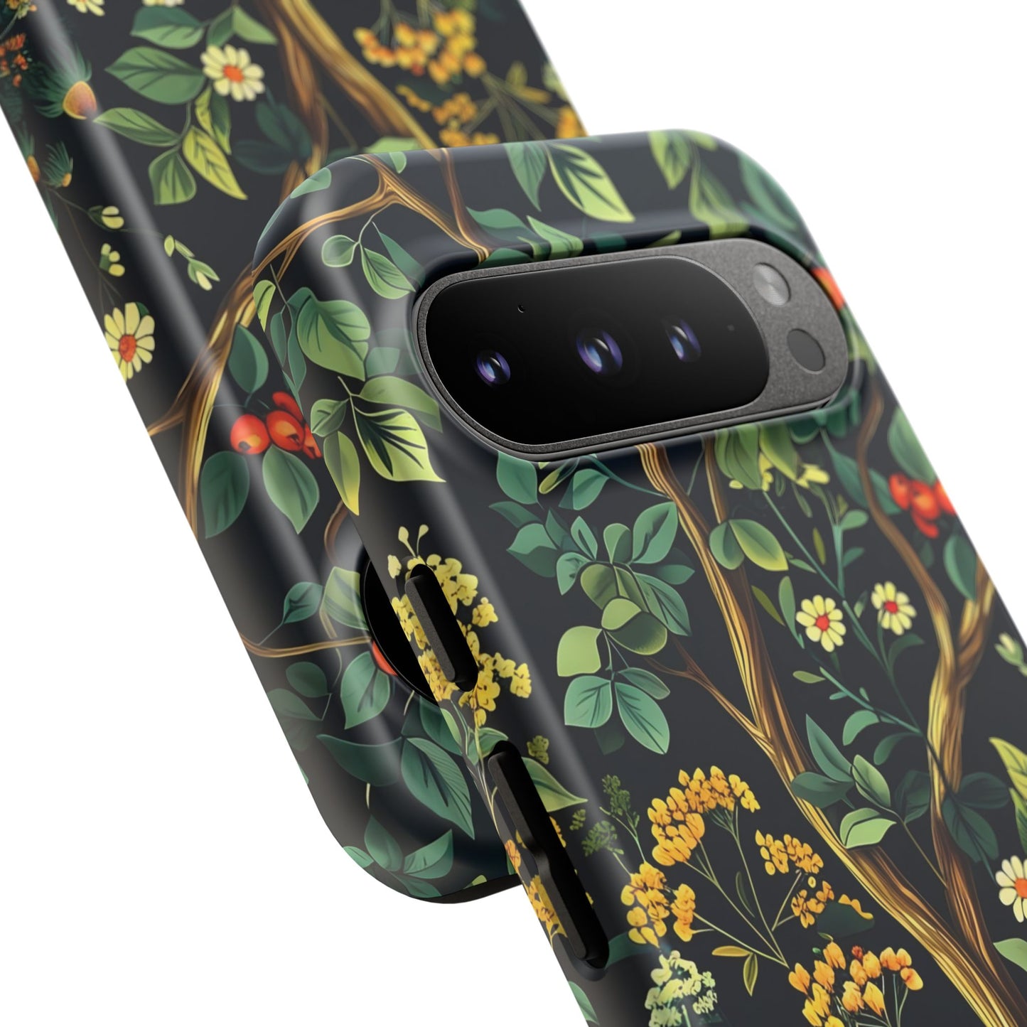 Floral iPhone Case, Nature Inspired Tough Case, Botanical Phone Cover, Eco-Friendly Gift, Unique Floral Design