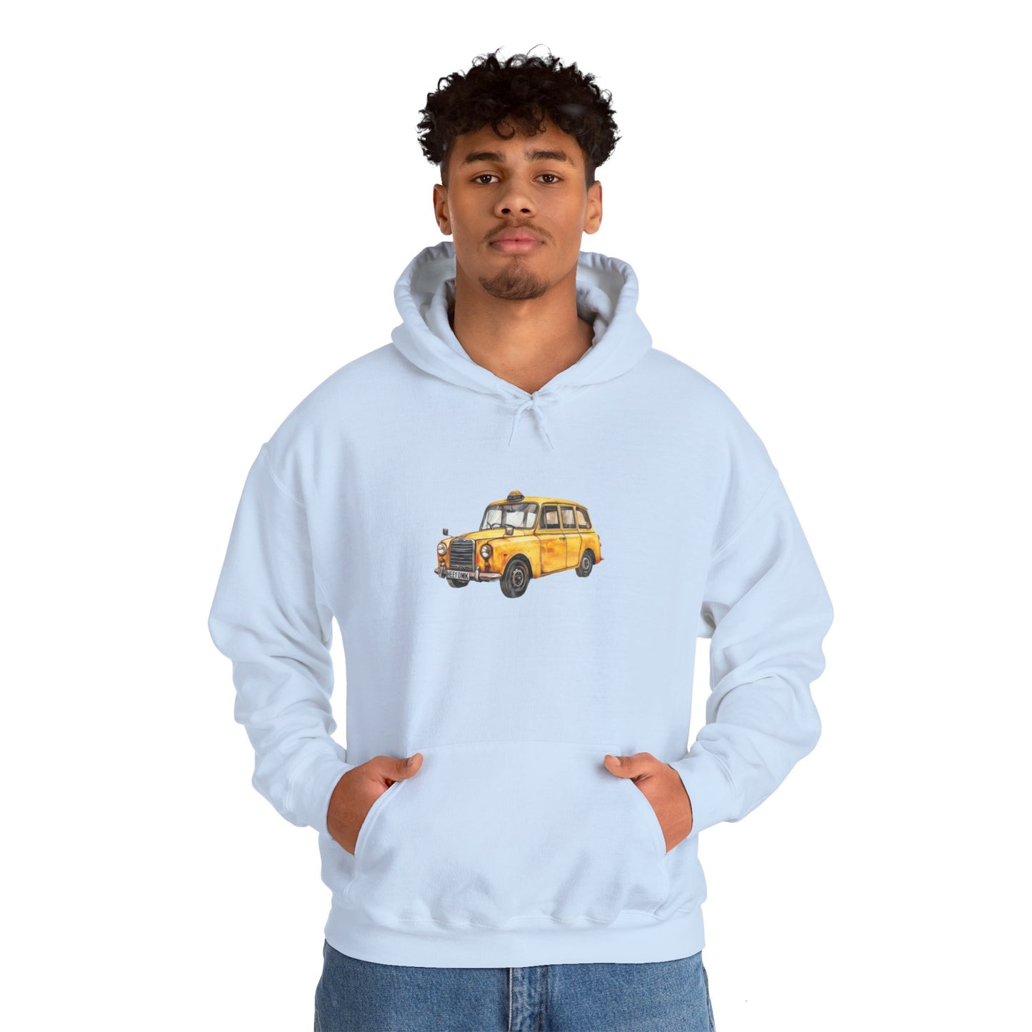 Unisex Heavy Blend™ Hooded Sweatshirt - Timeless Styled Vintage Car -