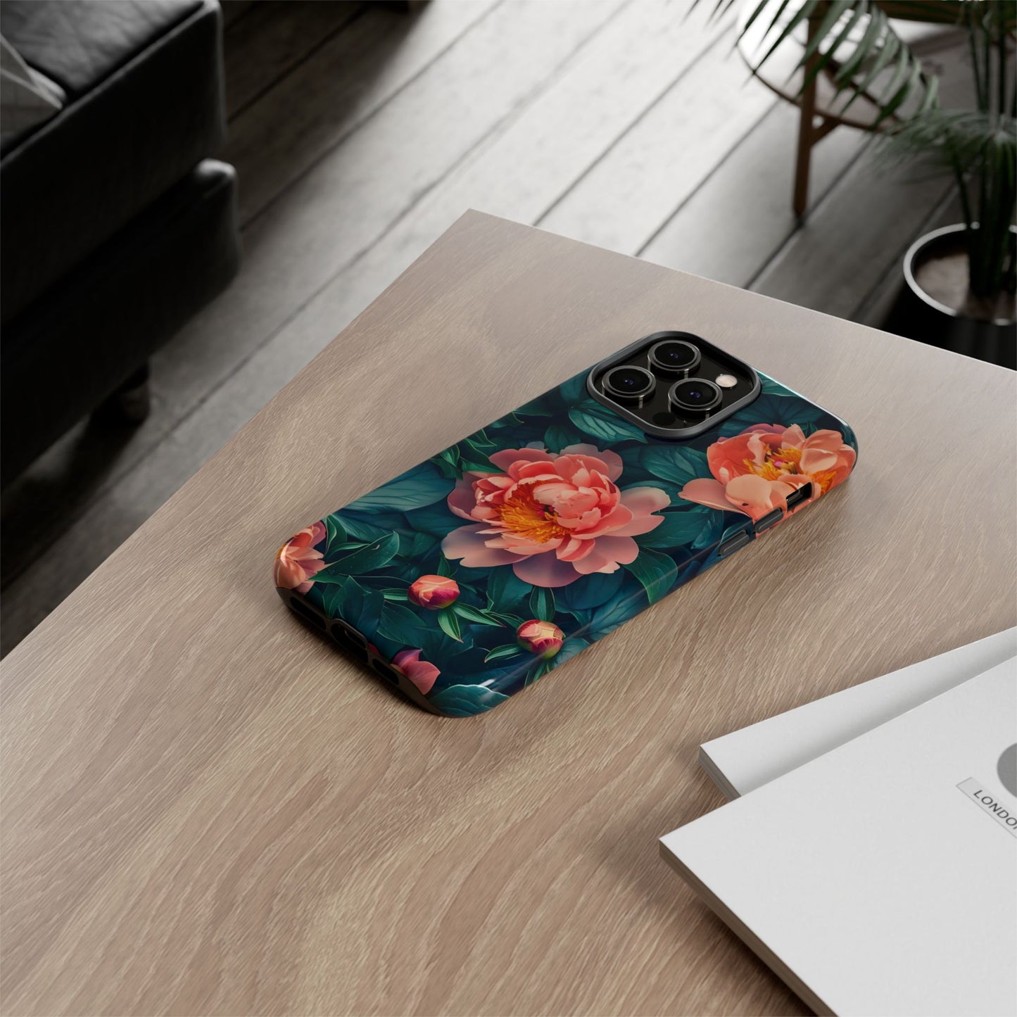 Floral Phone Case - Tough Cases, Flower Design, Botanical Art, Phone Accessory, Gift for Her, Nature Lovers