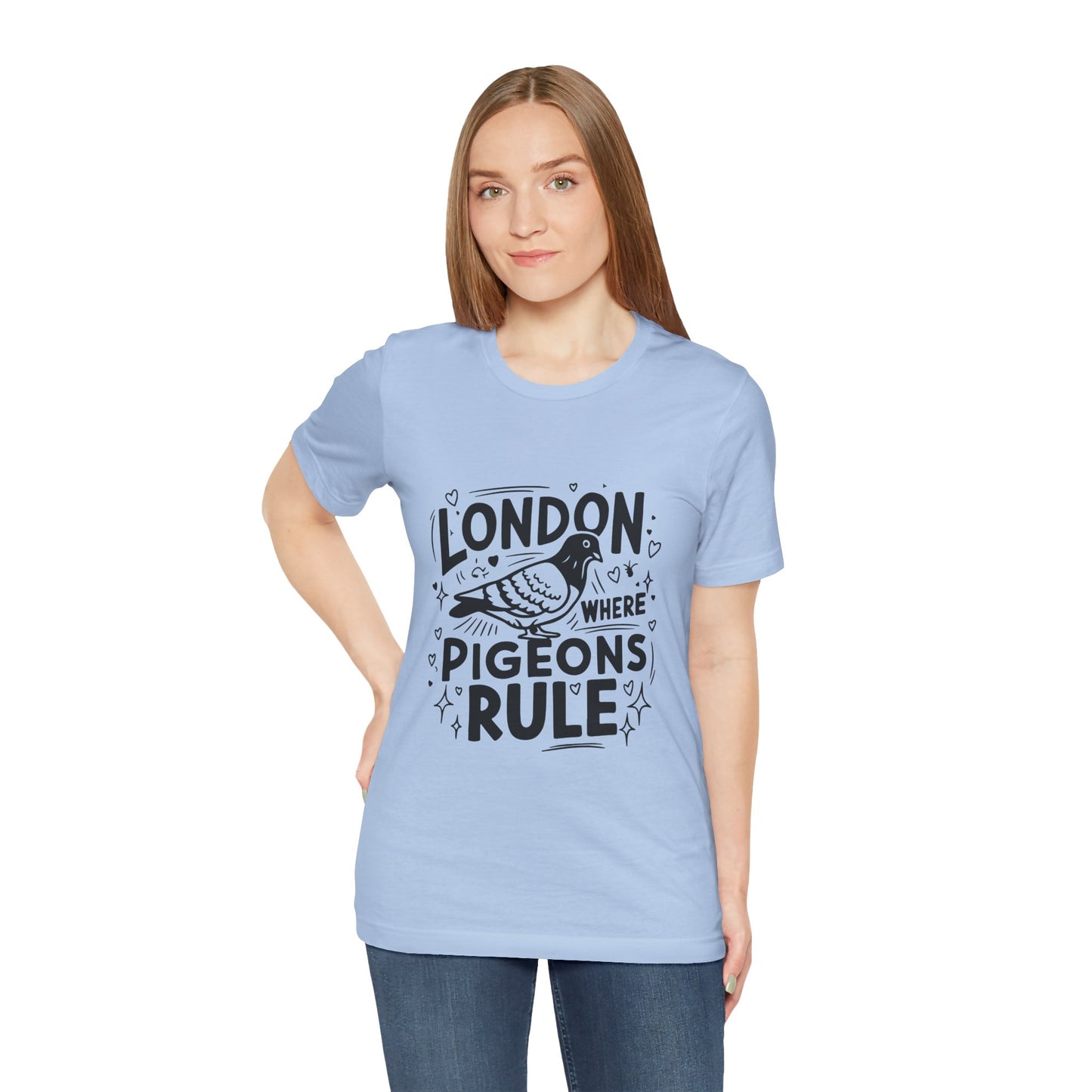 Unisex Jersey Short Sleeve Tee - London where Pigeons Rule