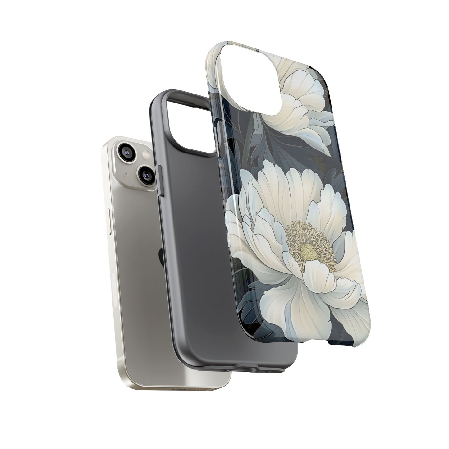 Elegant Floral Phone Case, Floral iPhone Cover, Flower Art Phone Case, Eco-Friendly Mobile Protection, Tough & Stylish Phone Case