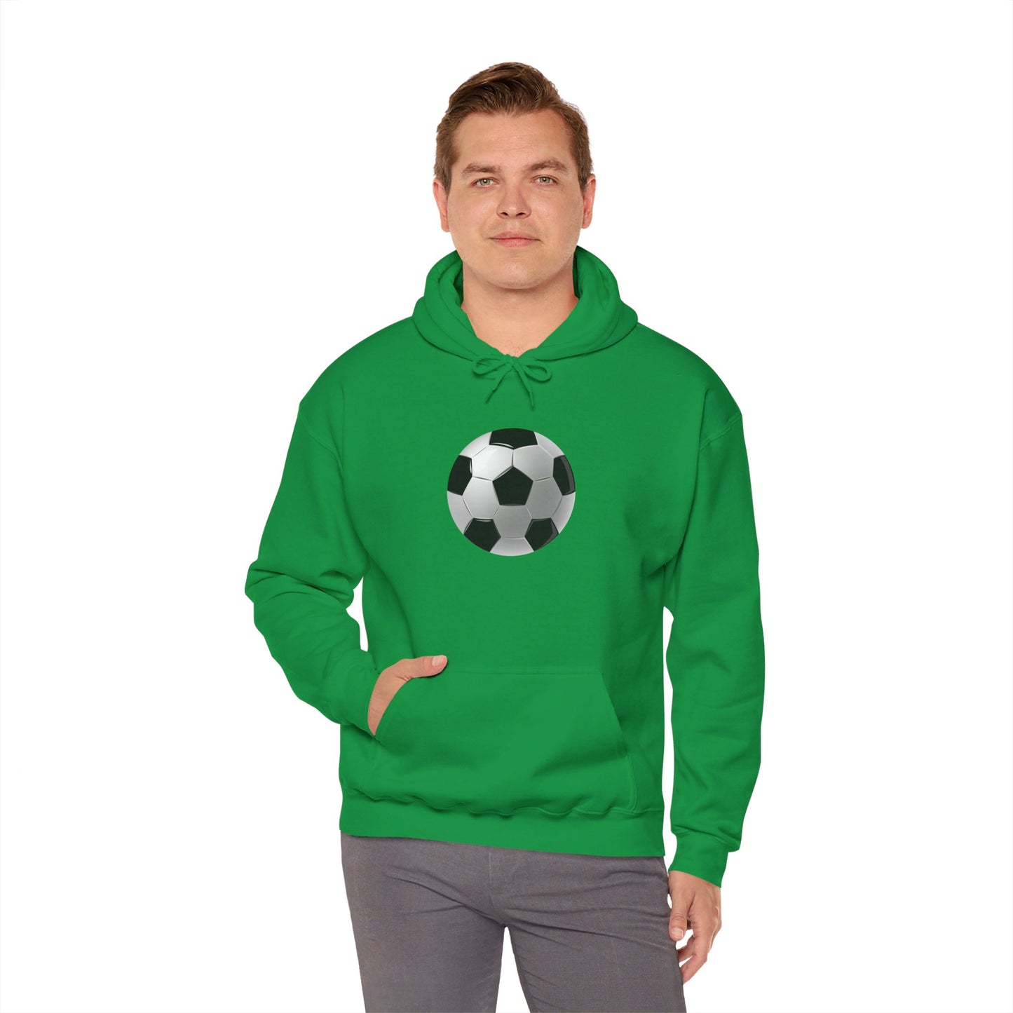 Dynamic Football Design - Sports Passion and Energetic Unisex Heavy Blend™ Hooded Sweatshirt