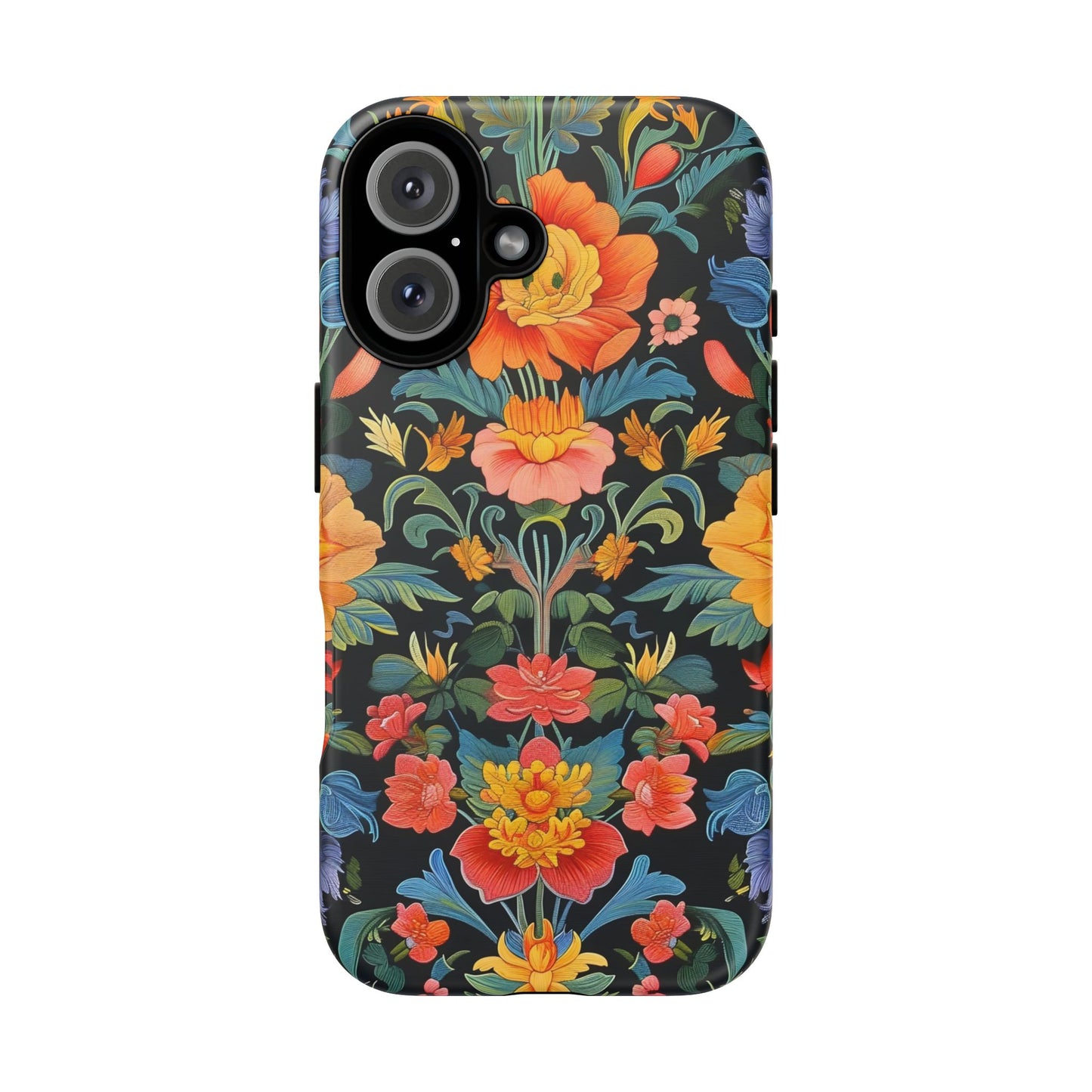 Floral Phone Case - Vibrant Flower Pattern, Tough Case for iPhone, Samsung, Aesthetic Gift, Flower Lover Accessory