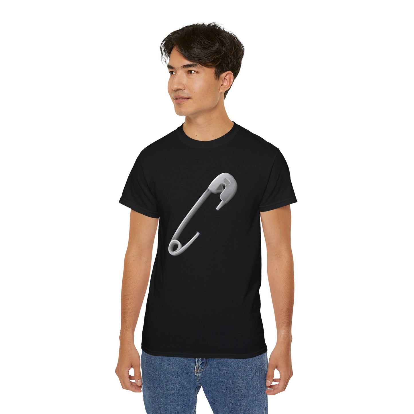 Unisex Ultra Cotton Tee - Minimalist Safety Pin Trendy