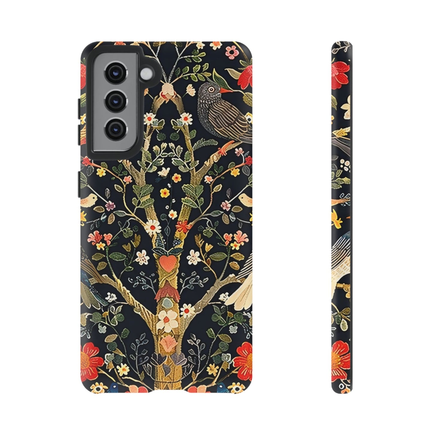Floral Phone Case with Vibrant Tree Design, Tough Phone Cover, Unique Floral Pattern, Eco-Friendly Phone Accessories, Gift for Nature Lovers