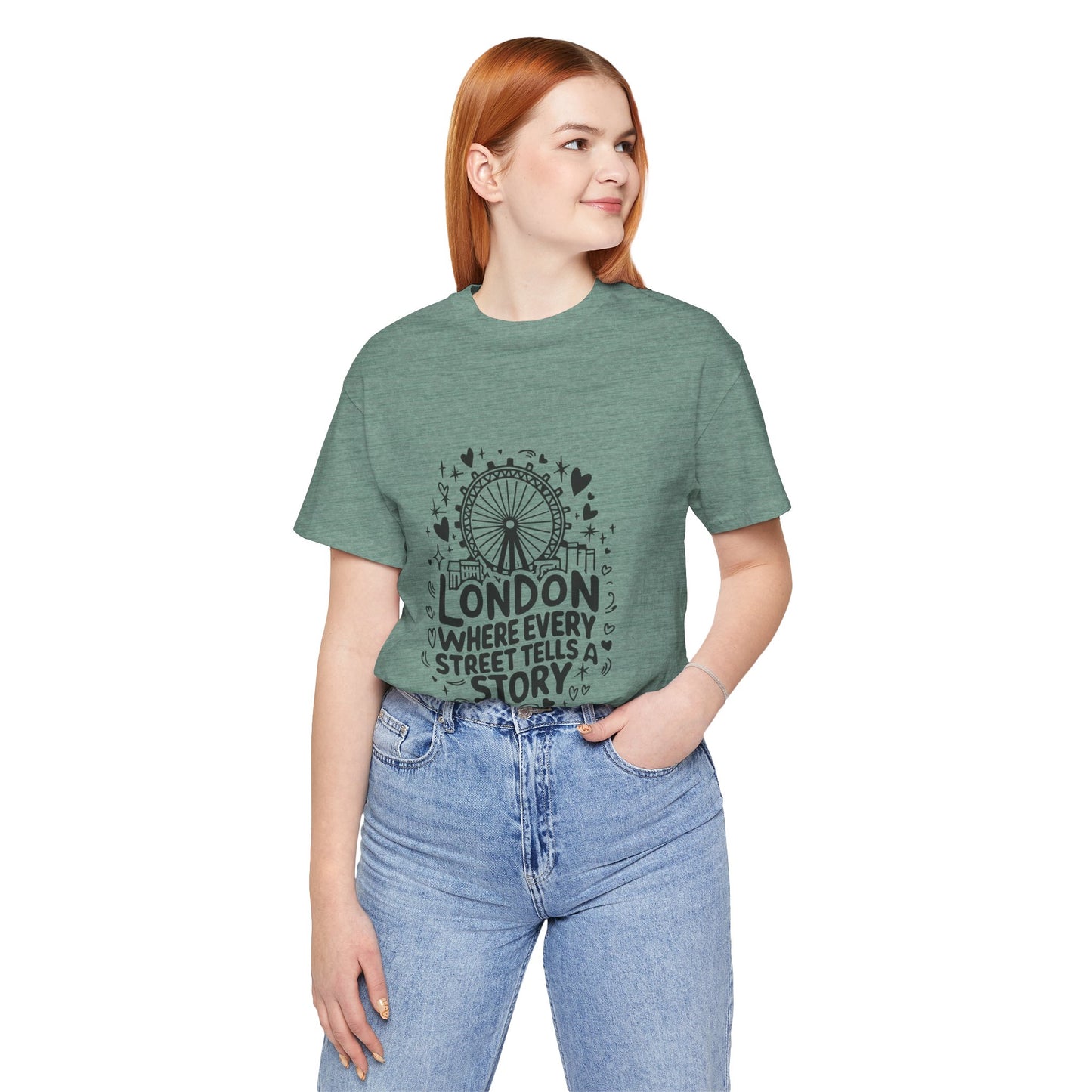 Unisex Jersey Short Sleeve Tee - London's Story Telling Street