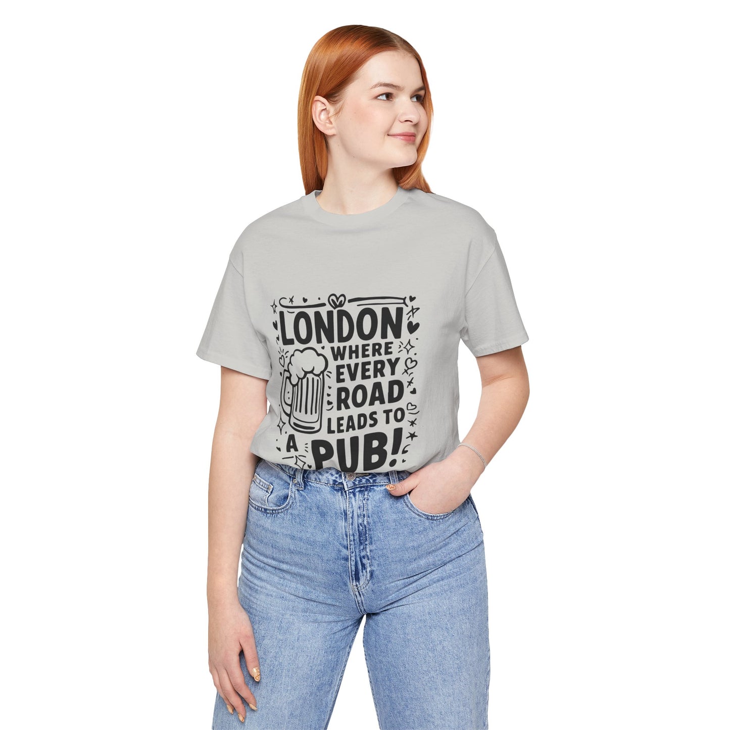 Unisex Jersey Short Sleeve Tee - London's Pub Leading Road