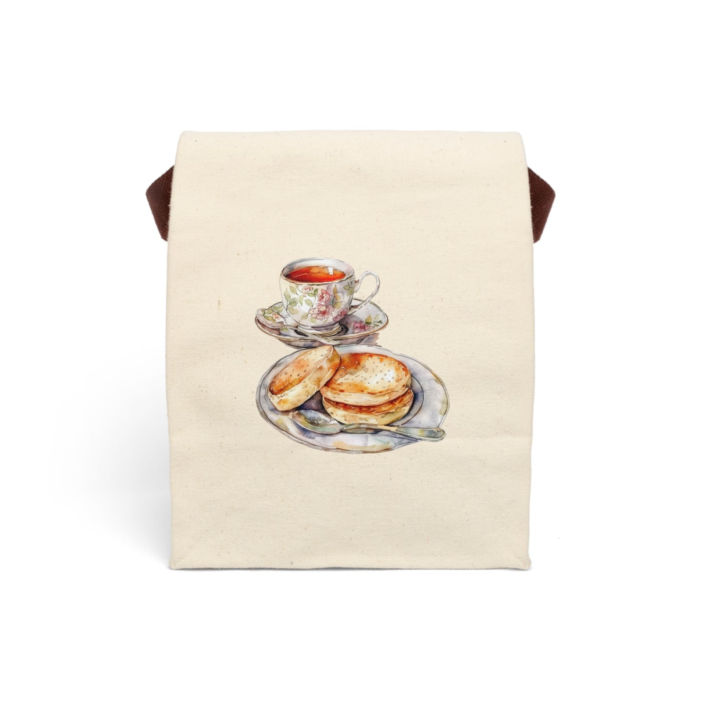 foodie Canvas Lunch Bag With Strap