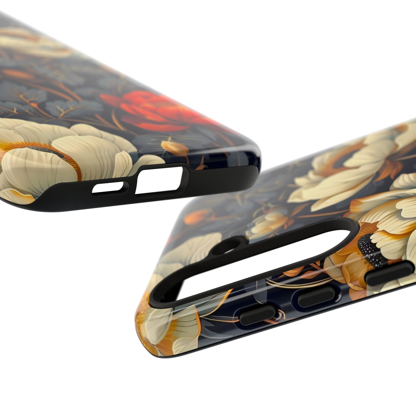 Floral Phone Case - Tough Cases, Stylish Mobile Cover, Flower Design, Holiday Gift, Trendy Accessory, Eco-Friendly Case
