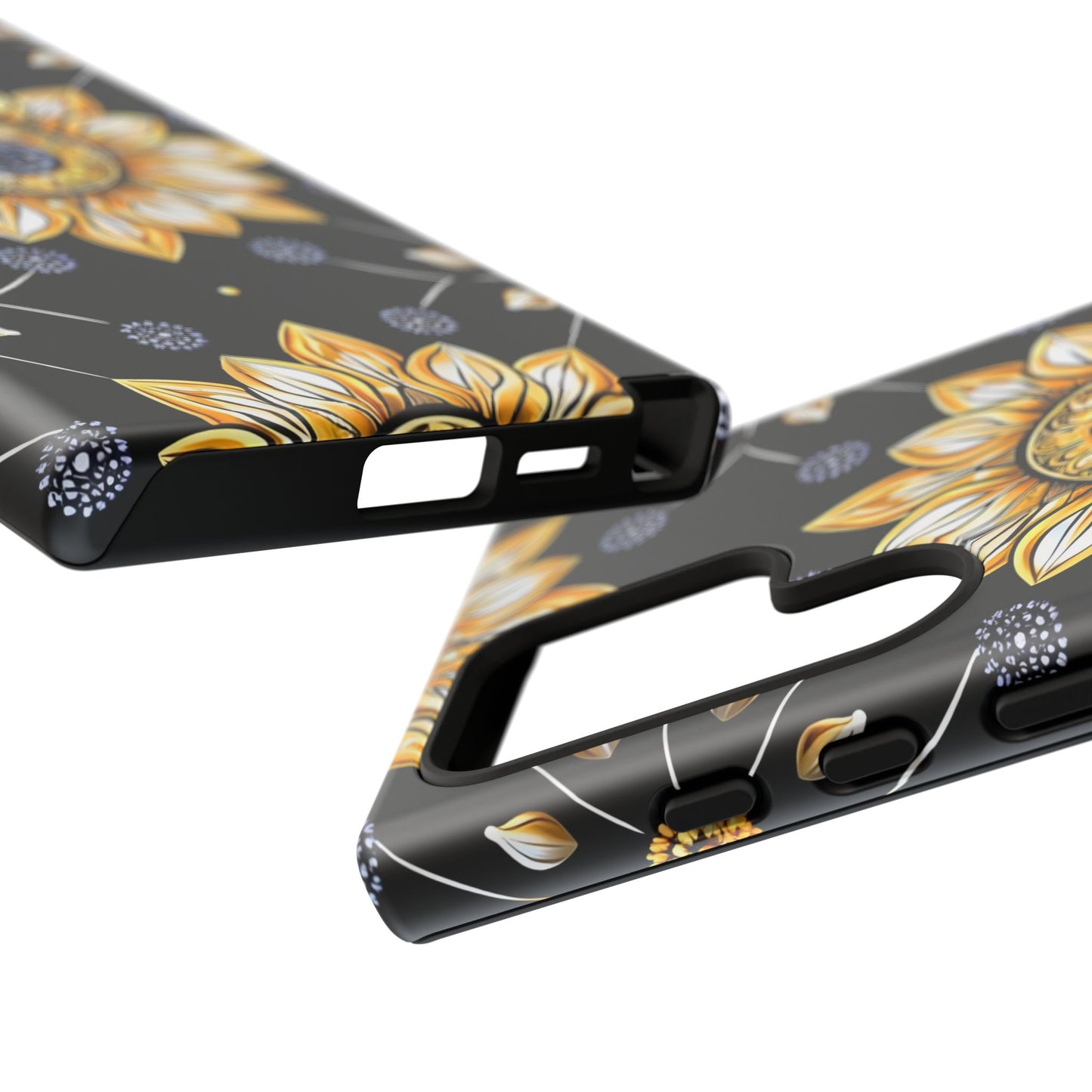 Floral Phone Case with Mandala Design, Tough Cases for iPhone & Samsung, Boho Style, Gift for Her, Unique Accessories
