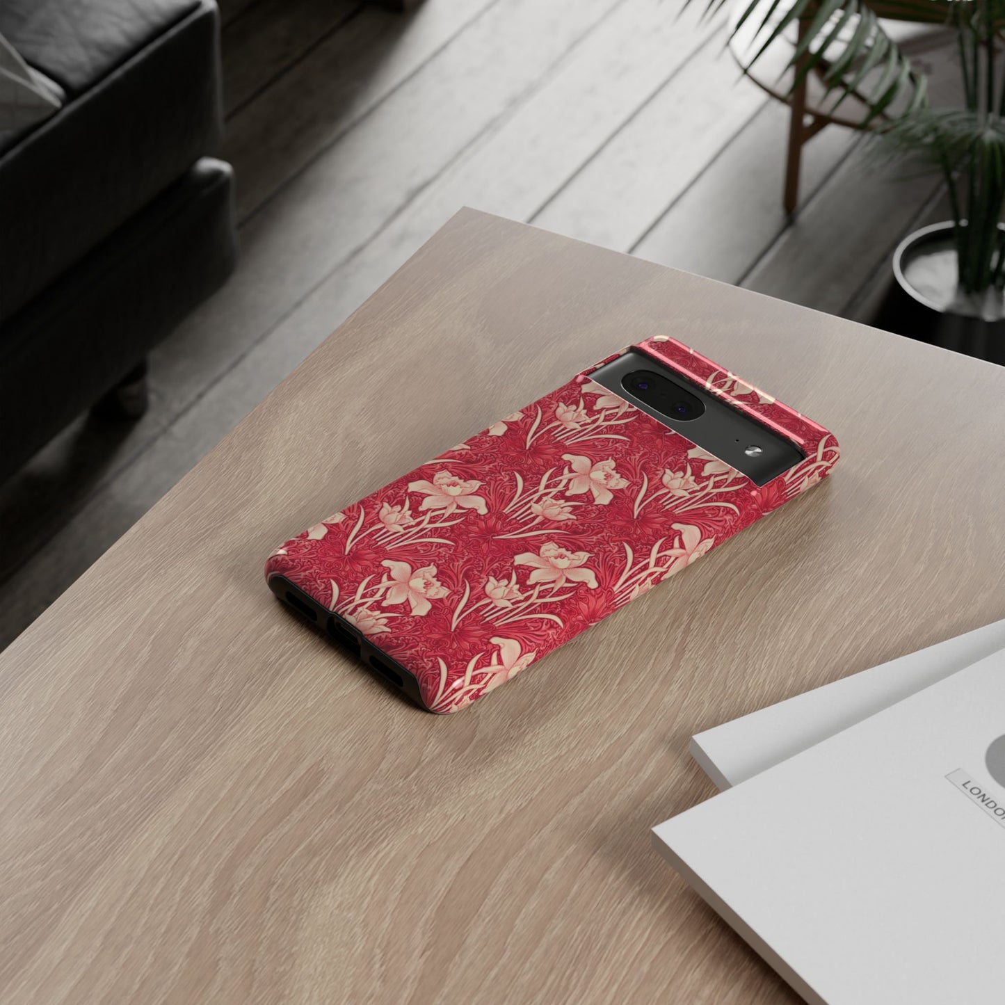 Floral Tough Phone Case - Durable, Stylish Accessory, Perfect Gift for Her, Floral Pattern, Customizable, Ideal for Daily Use