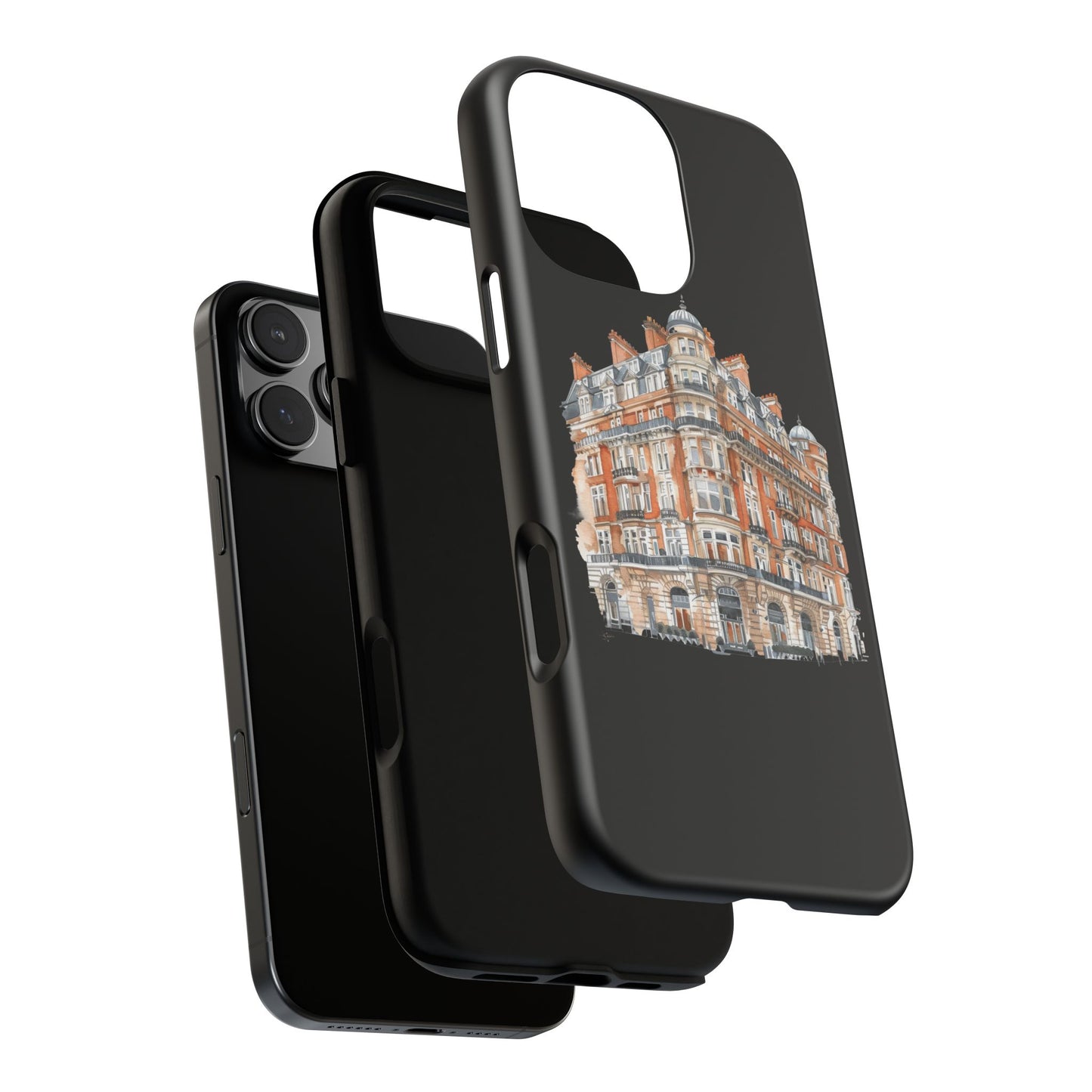 Cityscape Phone Case, Tough Phone Cover, Urban Art Case, Vintage Architecture Design, Gift for Travelers, Stylish Phone Accessory