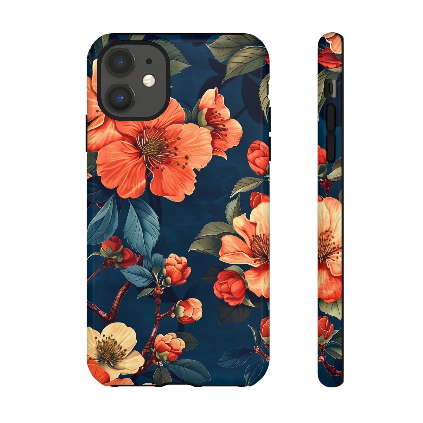 Floral iPhone Case, Tough Cases, Flower Phone Protector, Floral Design, Spring Gift, Phone Cover