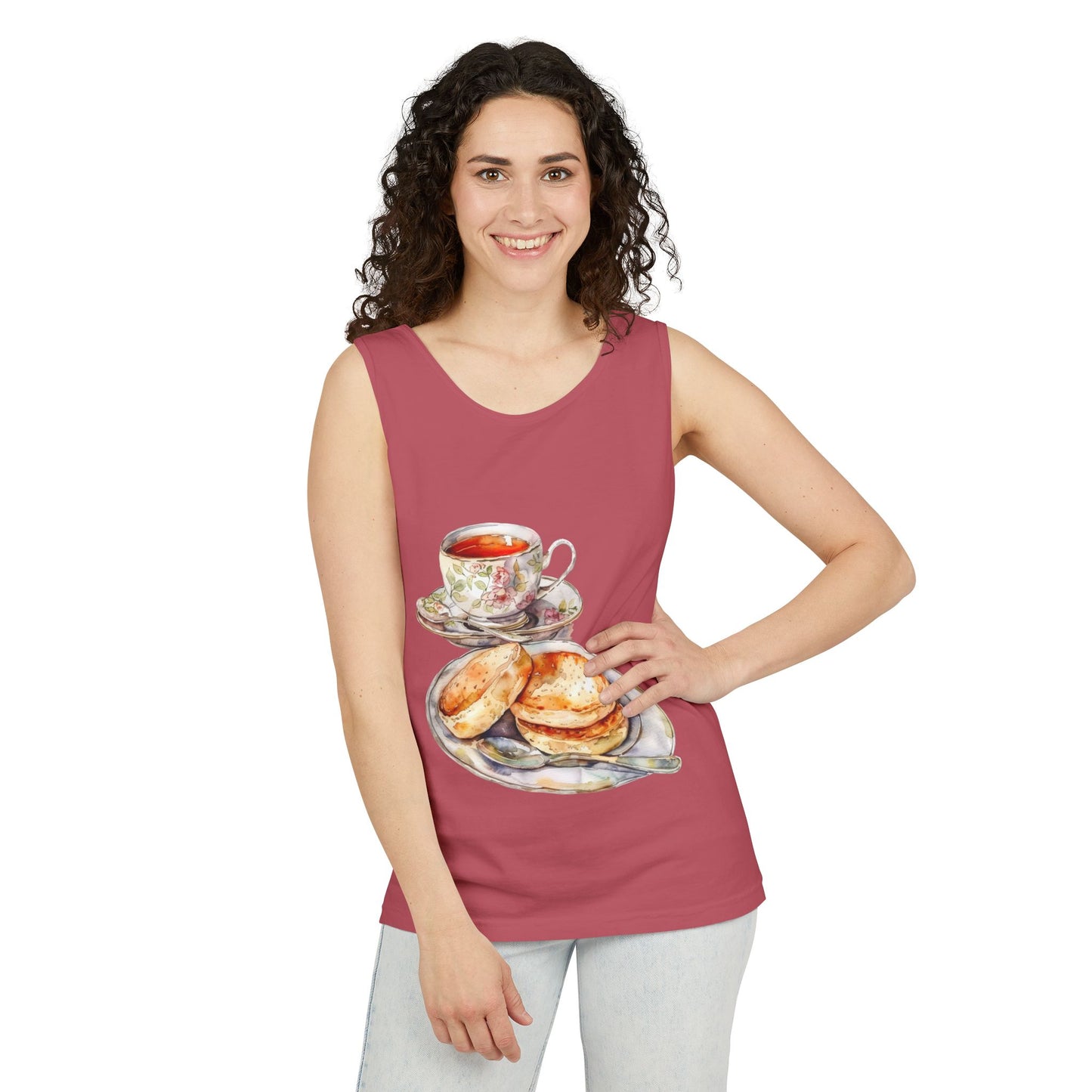 Unisex Garment-Dyed Tank Top - Pomp and Plate - Traditional Royal British Meals