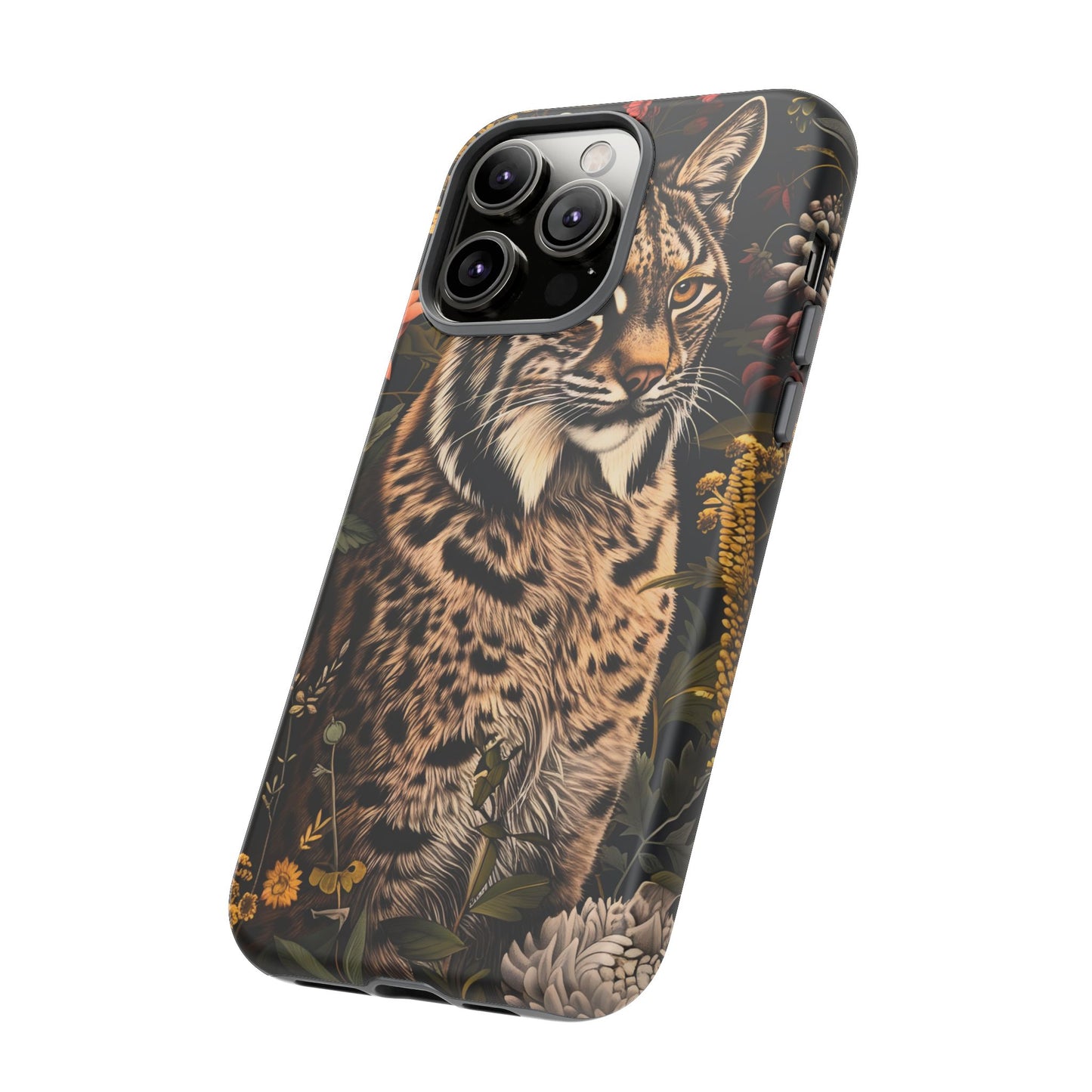 Wildlife Phone Case with Lynx Design, Tough Cases, Animal Lovers Gift, Nature Inspired Accessories, Unique Tech Protection