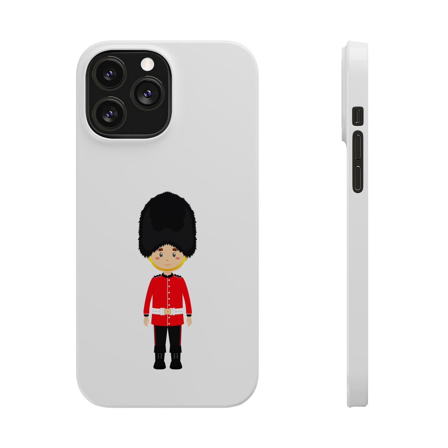 Adorable Guard Slim Phone Cases | Cute Phone Cover, Unique Gift, London Theme, Kid-Friendly Design, Cheerful Accessory