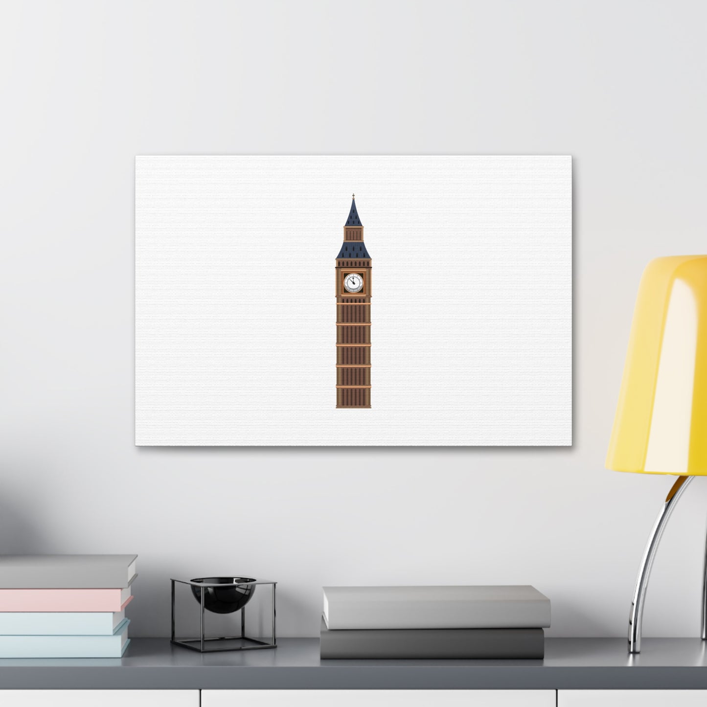 Big Ben Canvas Wall Art, Modern Home Decor, London Decor, Gift for Travel Lovers, Office Wall Art, Minimalist Art Print