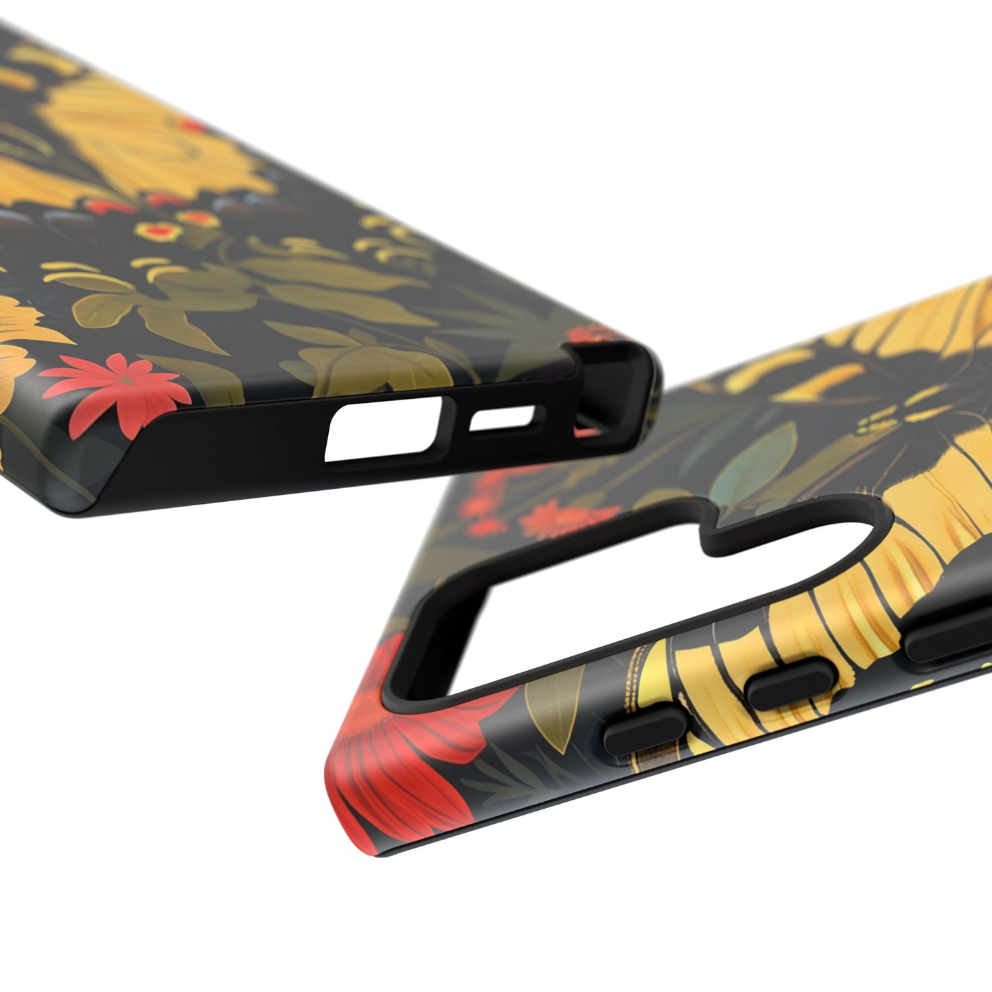 Butterfly Floral Phone Case, Tough Cases with Vibrant Design, Protective Cover for Nature Lovers, Gift for Her