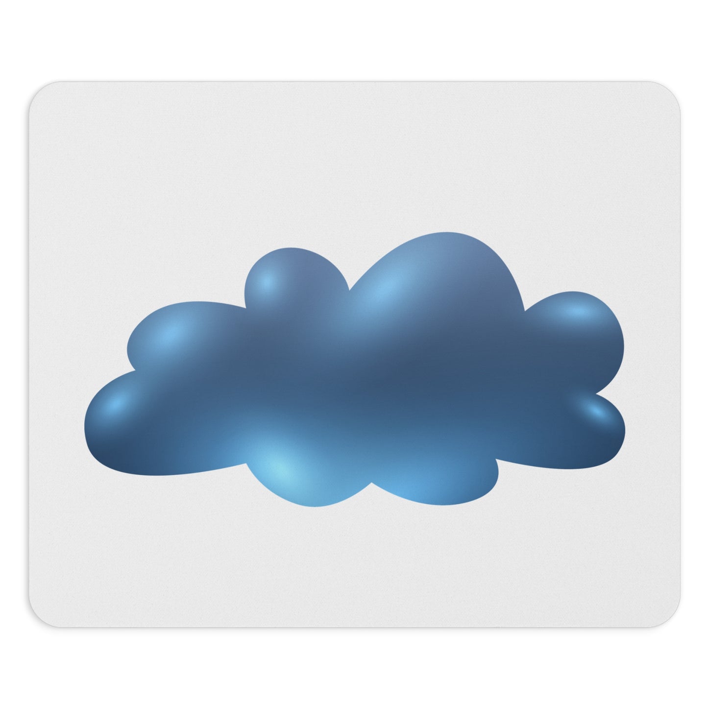 Cloudy Blue Mouse Pad, Office Desk Accessories, Cute Cloud Design, Gamer Gift, Work from Home Essentials, Birthday Present