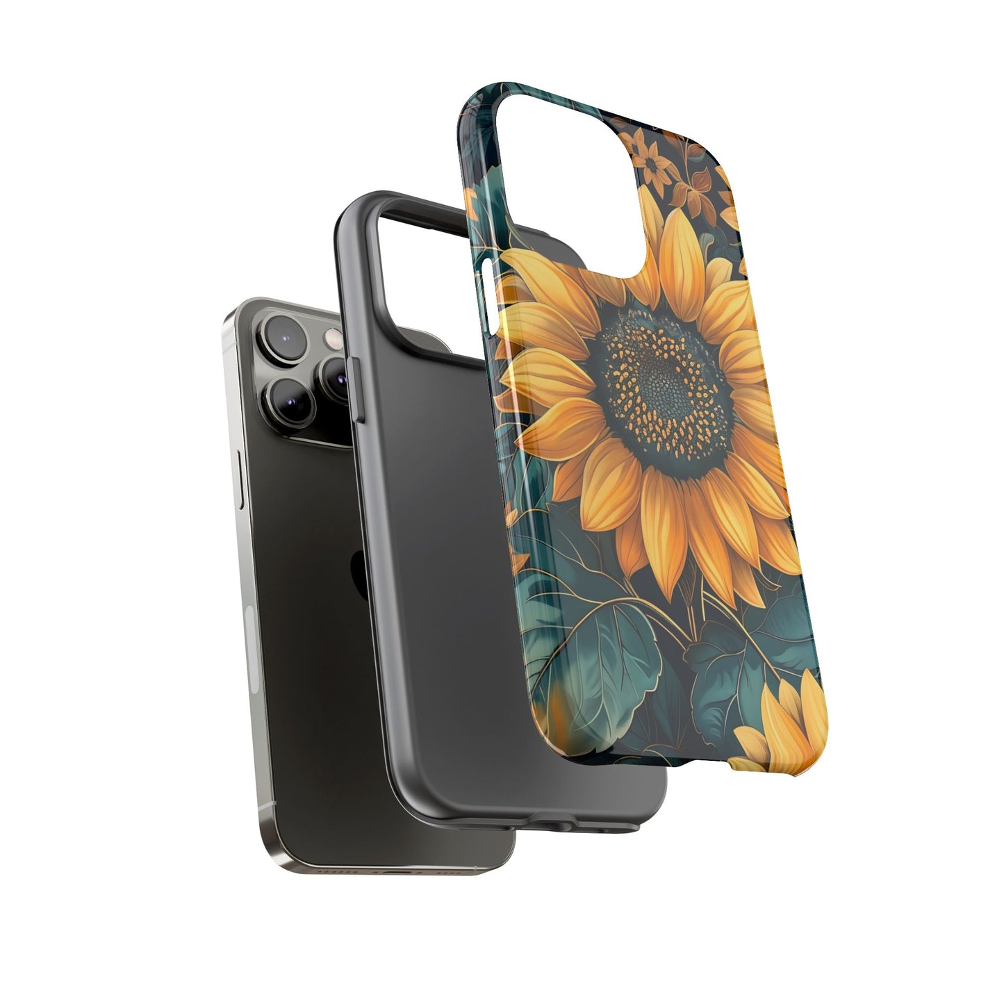 Sunflower Phone Case - Bright Floral Design, Stylish Tough Cover for Sunflower Lovers, Gift for Plant Enthusiasts, Mom Gift, Nature Lovers