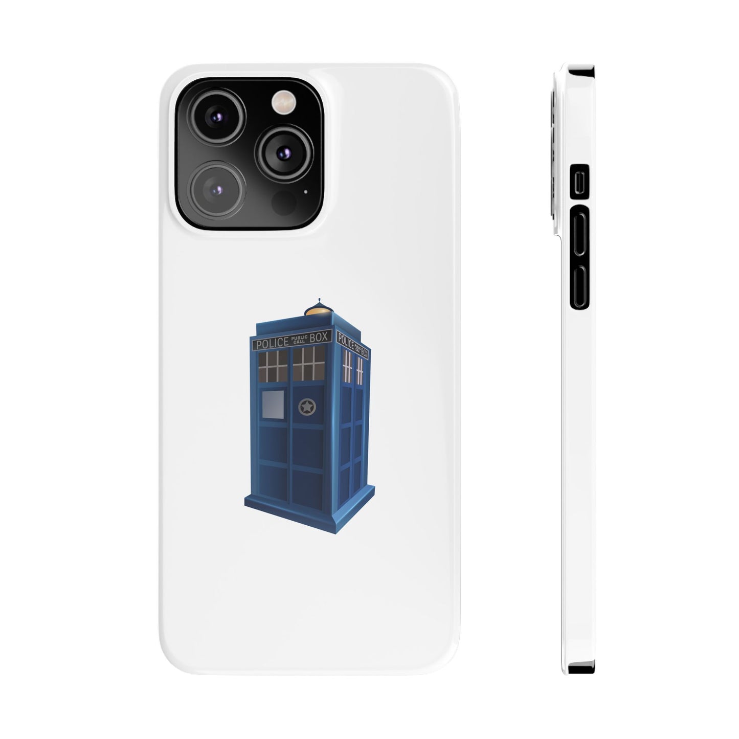 Doctor Who TARDIS Slim Phone Cases, Sci-Fi Phone Covers, Whovian Gifts, Geeky Accessories, Birthday Presents, Fun Tech Gear