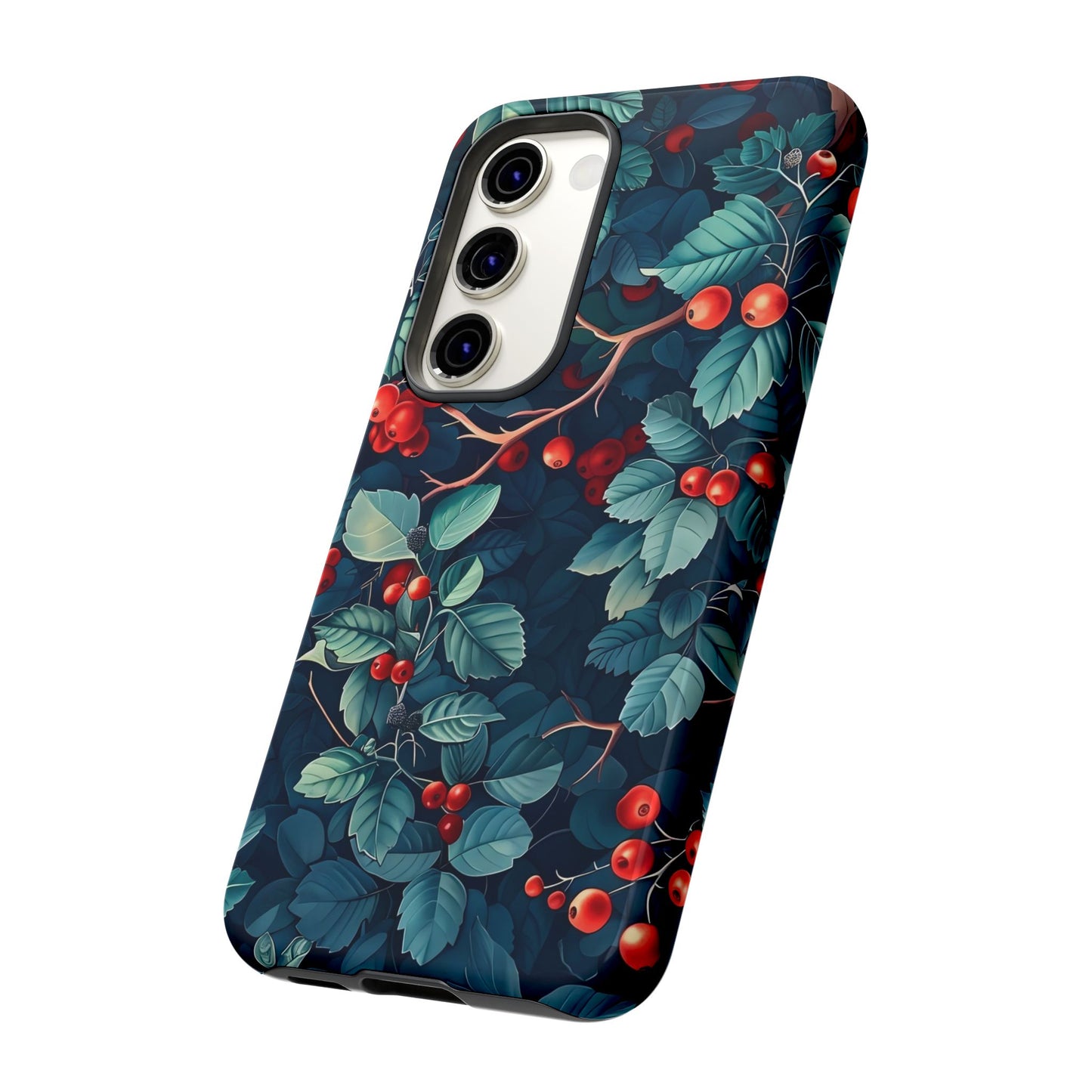 Berry Blossom Phone Case - Nature Lover's Gift, Floral Design, Cute Accessory for Spring, Unique Tech Cover, Perfect for Holidays
