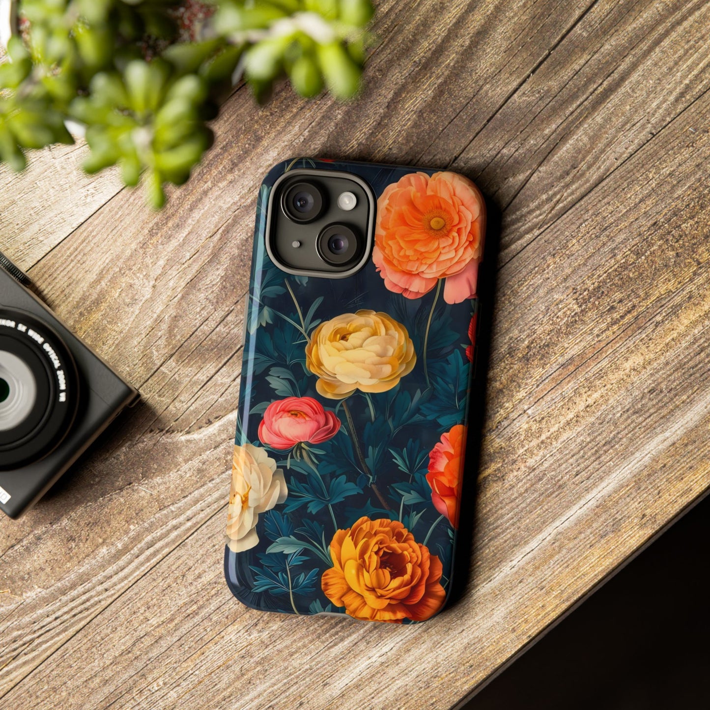 Floral Phone Case - Tough Cases, Stylish Protection, Gift for Flower Lovers, Customizable Cover, Floral Design Mobile Accessory