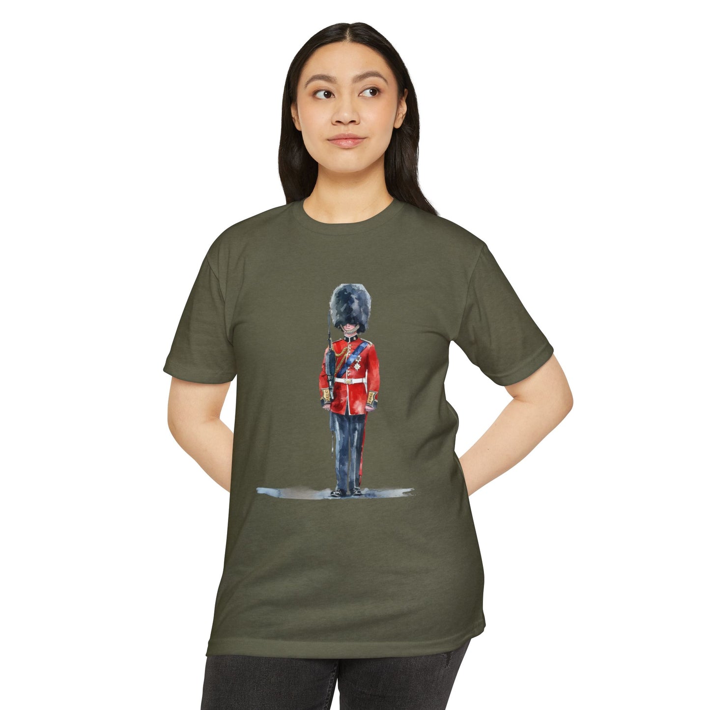 Unisex CVC Jersey T-shirt - Guarding Tradition - The British Redcoat