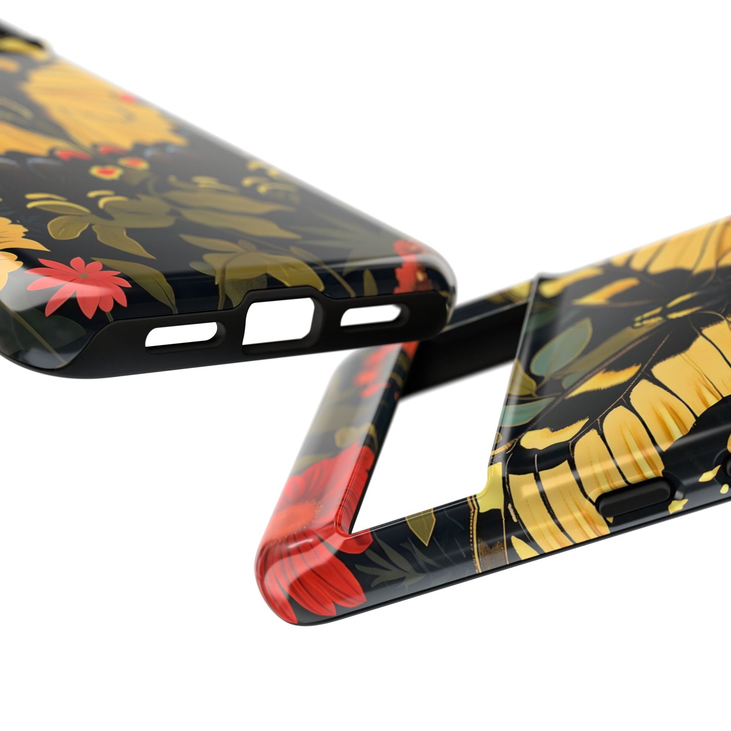 Butterfly Floral Phone Case, Tough Cases with Vibrant Design, Protective Cover for Nature Lovers, Gift for Her