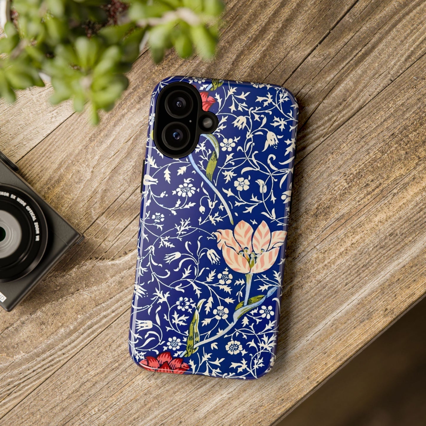 Floral Phone Case, Unique Tough Phone Cover, Gift for Her, Spring Decor, Durable Protective Case, Elegant Floral Design