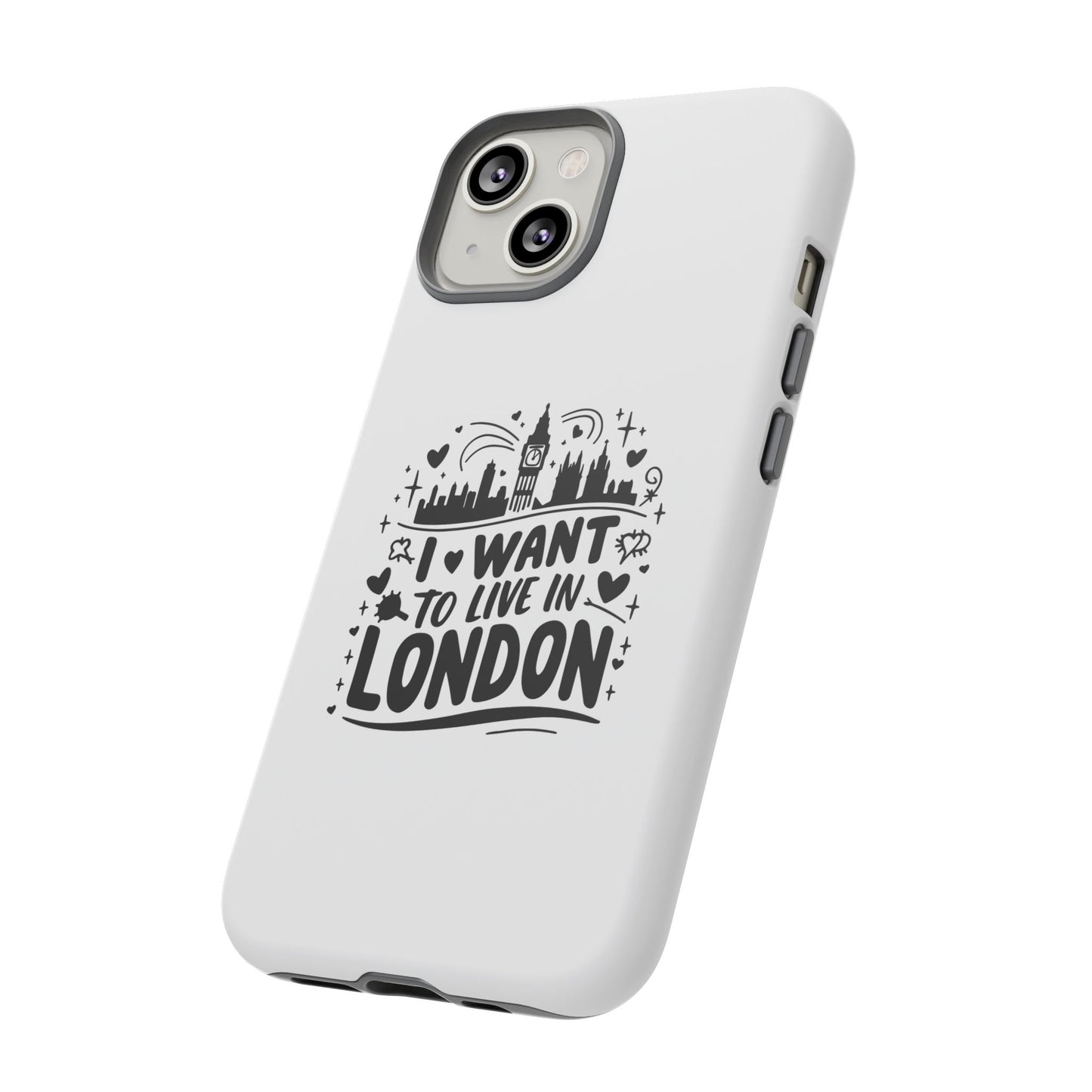 London-Themed Tough Phone Case - Chic & Stylish Protection