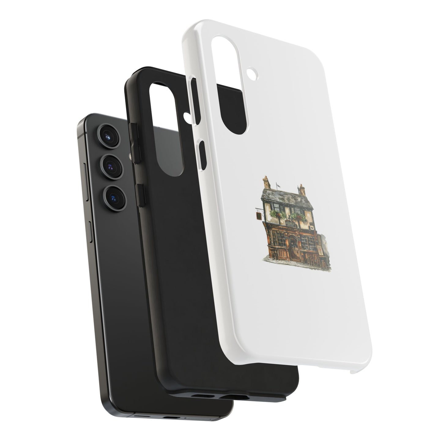 Charming Cottage Tough Phone Case - Durable Protection with Whimsical Design