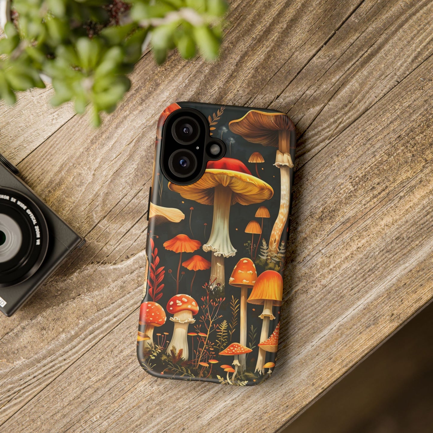 Whimsical Mushroom Phone Case | Tough Cases – Unique Nature Design, Eco-Friendly Cover, Gift for Nature Lovers, Phone Accessory, Fall Decor