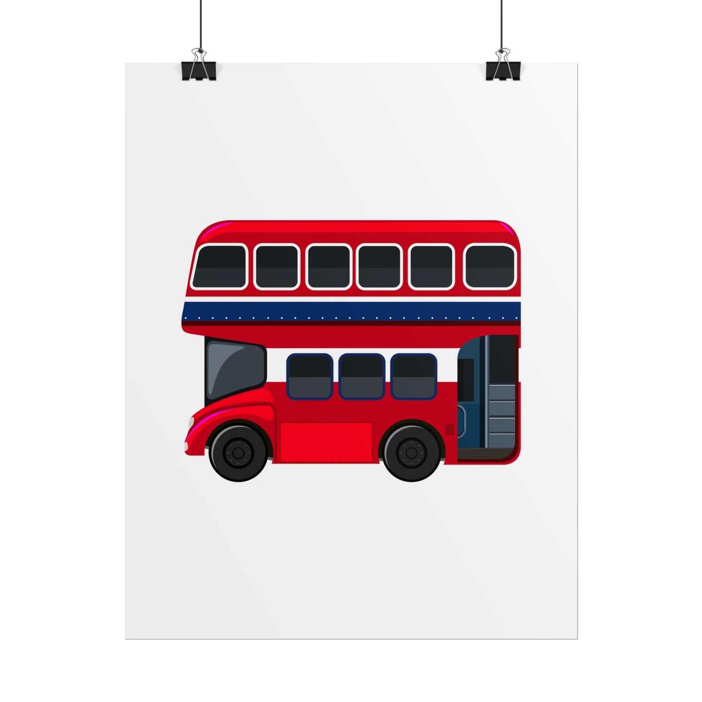 Red Double Decker Bus Rolled Posters