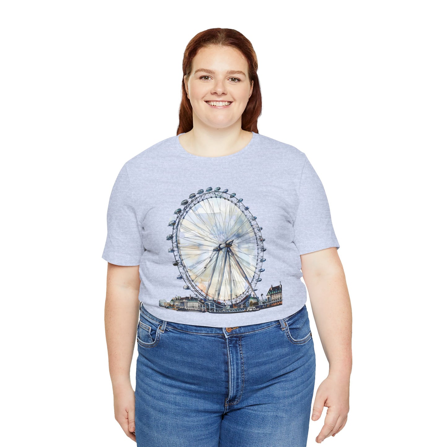 Unisex Jersey Short Sleeve Tee - Iconic London Eye Design