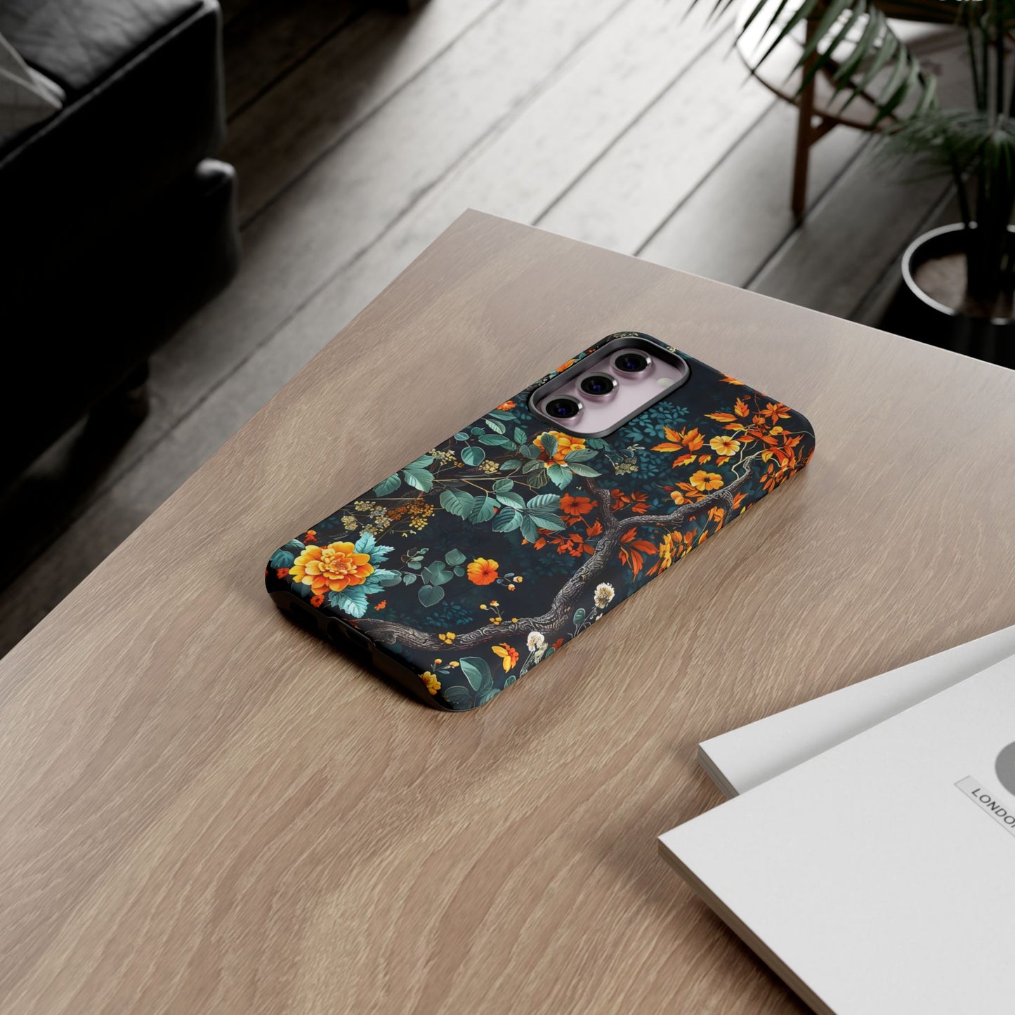 Floral Phone Case | Tough Cases, Protective Cover, Gift for Her, Autumn Vibes, Floral Phone Accessory, Unique Design
