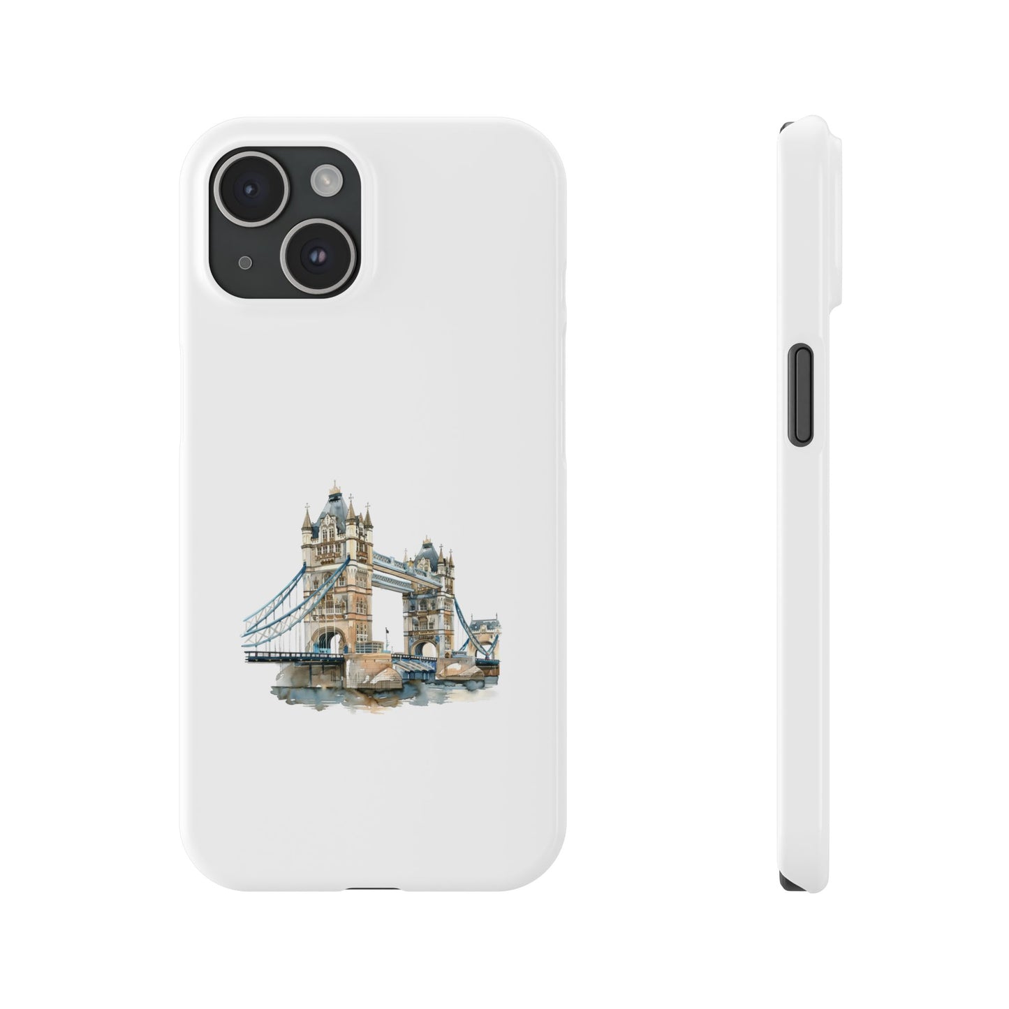 London Bridge Slim Phone Case, Protective Mobile Cover, Stylish Smartphone Accessory, Gift for Travelers, Unique Art Case