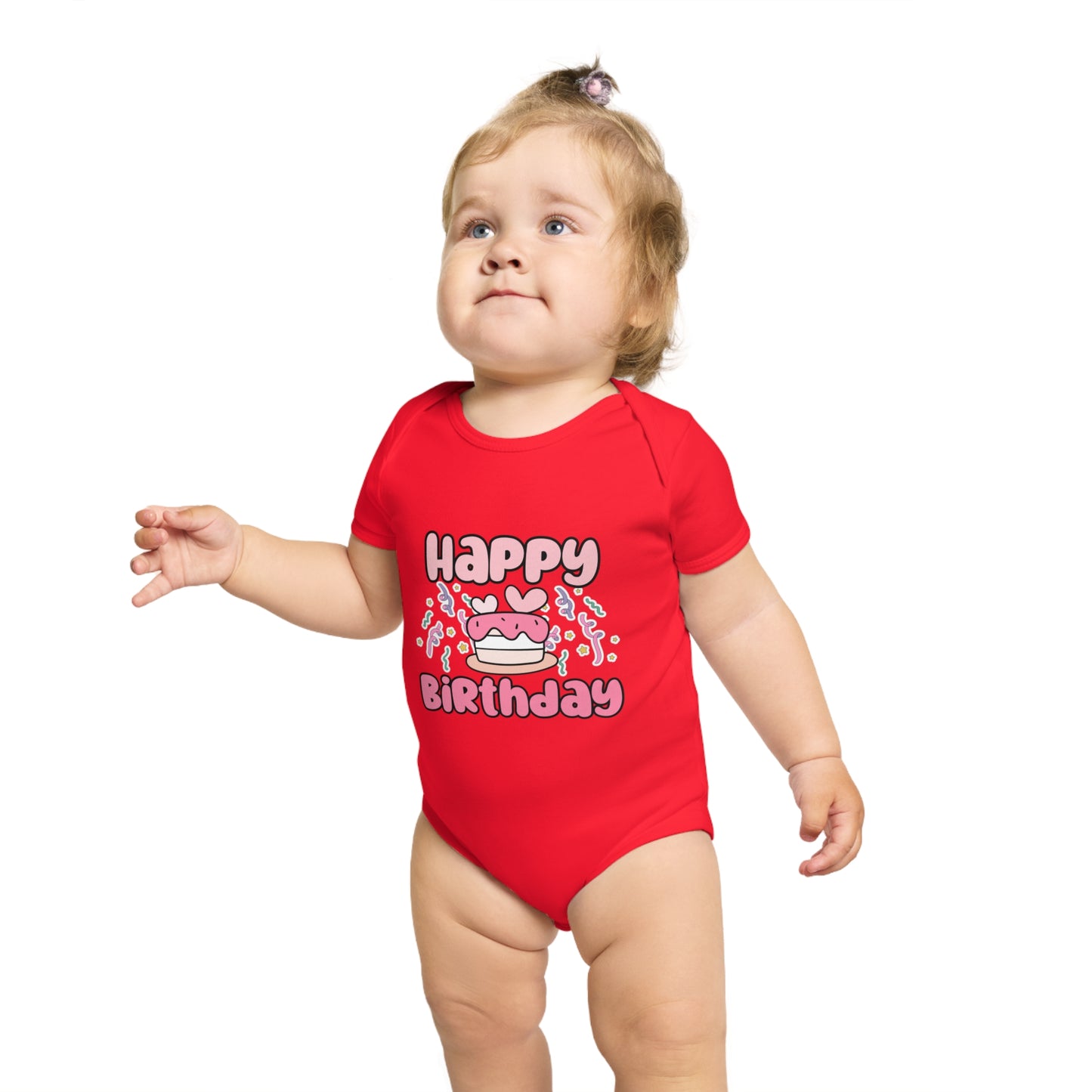 Happy Birthday Baby Bodysuit - Cute Infant Outfit for Celebrations