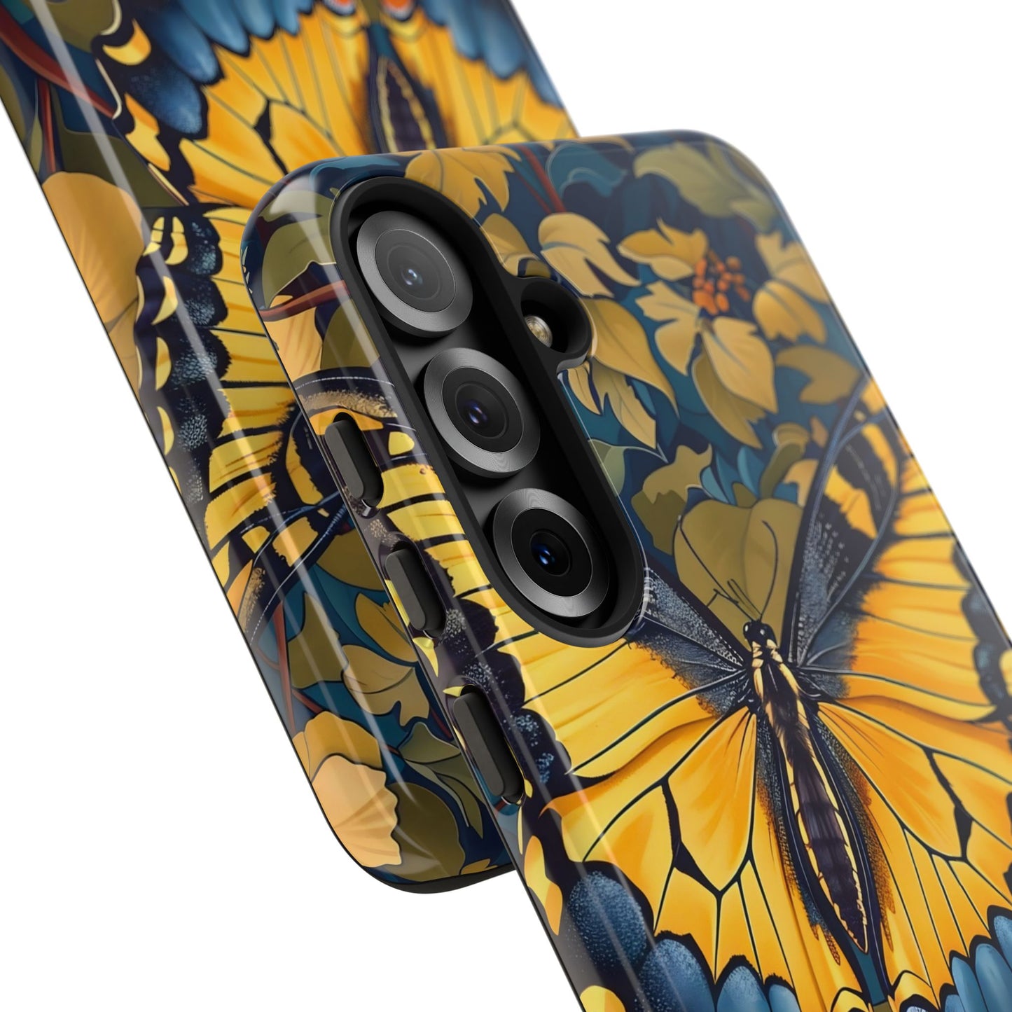 Colorful Butterfly Phone Case, Floral Design, Tough Cases, Protective Cover, Gifts for Nature Lovers, Birthday Present