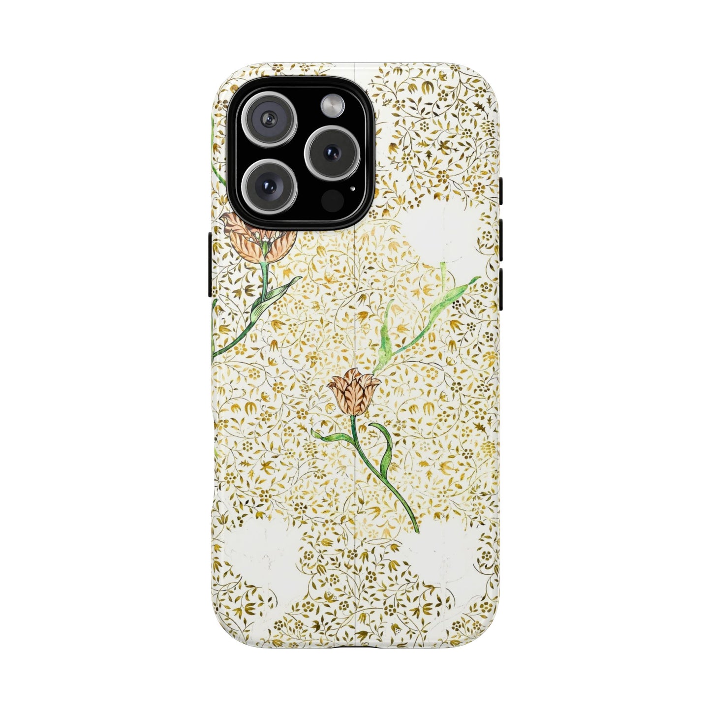 Elegant Floral Phone Case, Tough Cases for iPhone, Stylish Smartphone Cover, Protection with Floral Art, Unique Gift for Her
