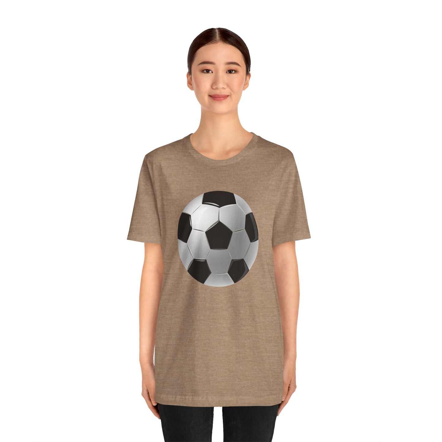 Unisex Jersey Short Sleeve Tee - Dynamic Football Design - Sports Passion and Energy