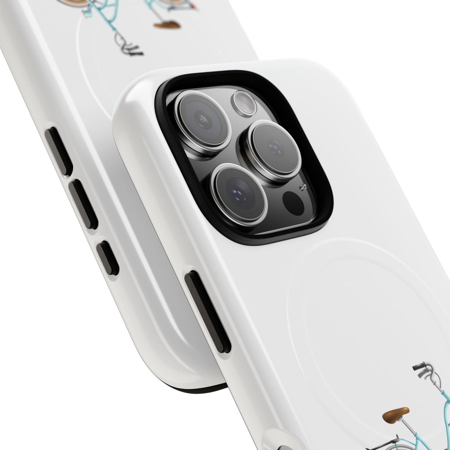 Tough Magnetic Phone Cases, Stylish Bicycle Design, Durable Protection, Perfect Gift for Cyclists, Trendy Tech Accessory