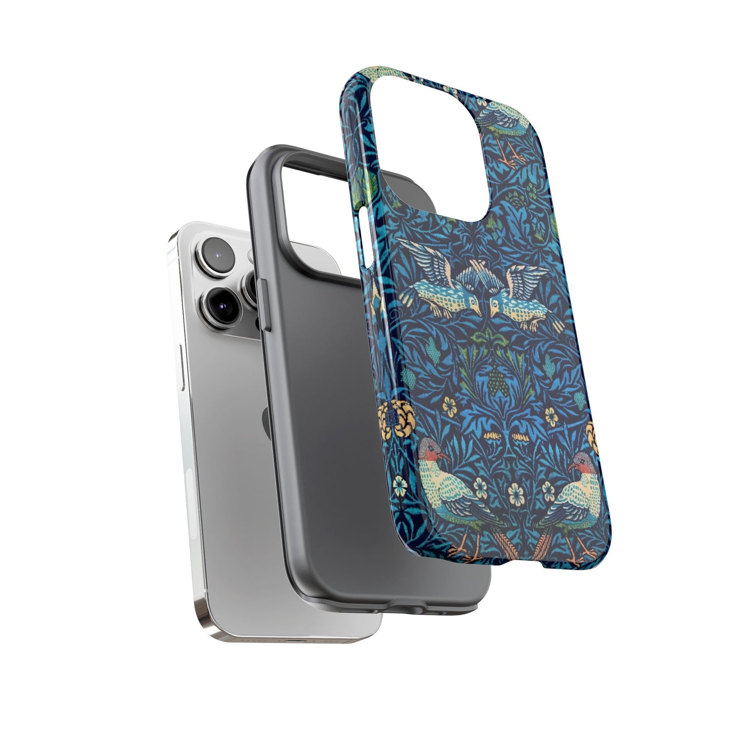 Elegant Bird Pattern Phone Case | Nature Lover Gift, Stylish Mobile Cover, Floral Design, Eco-Friendly, Unique Cell Phone Protector