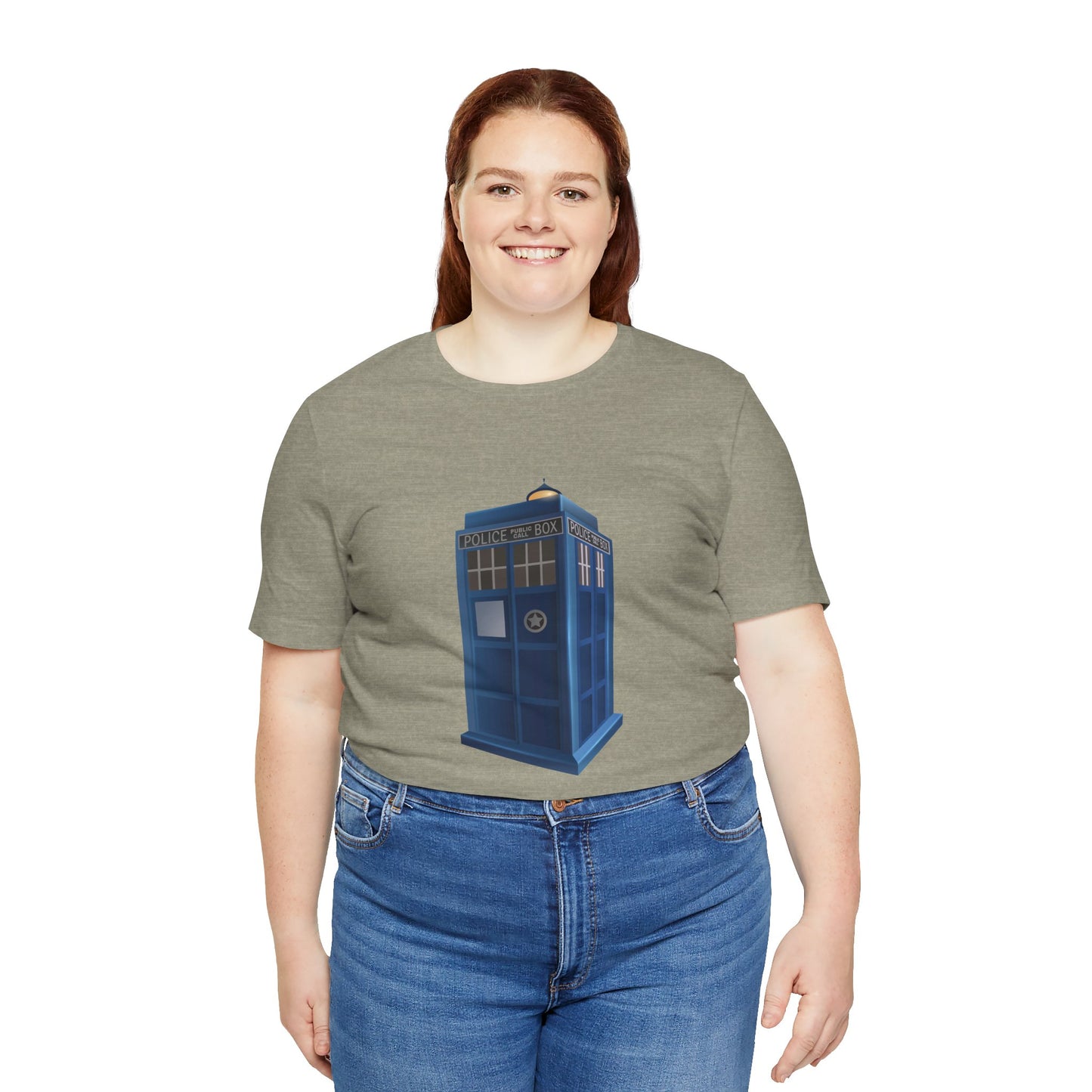 Unisex Jersey Short Sleeve Tee - British Police Public Call Box - Iconic TARDIS