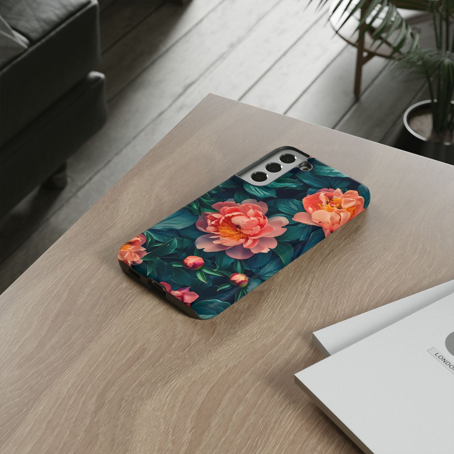 Floral Phone Case - Tough Cases, Flower Design, Botanical Art, Phone Accessory, Gift for Her, Nature Lovers