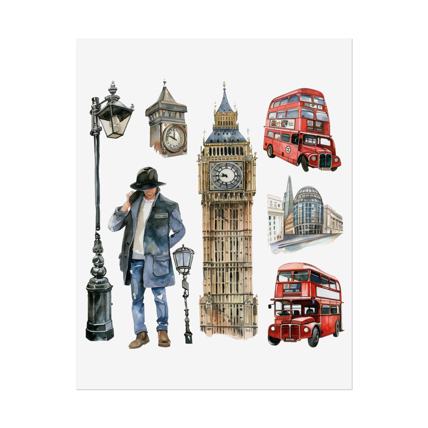 London themed Rolled Posters