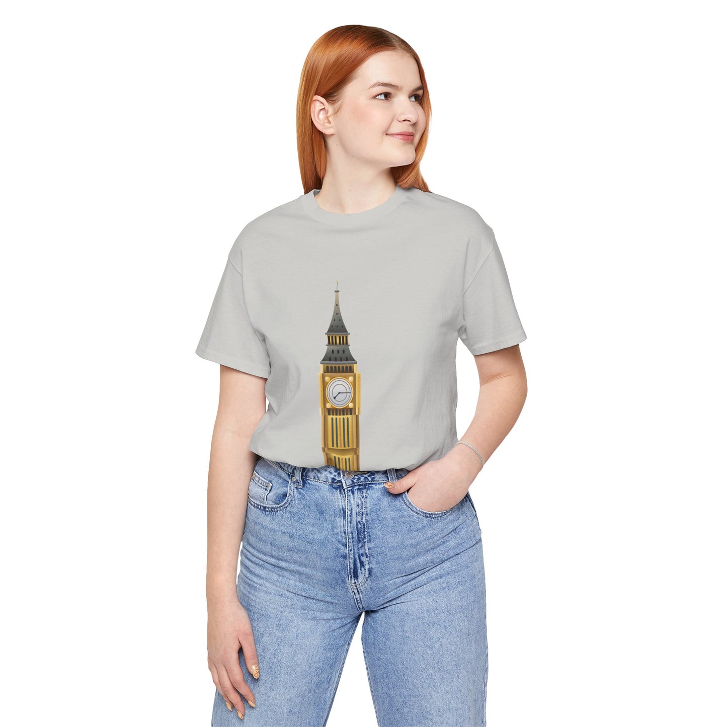 Unisex Jersey Short Sleeve Tee - Iconic Big Ben Clock Tower Design - London Landmark