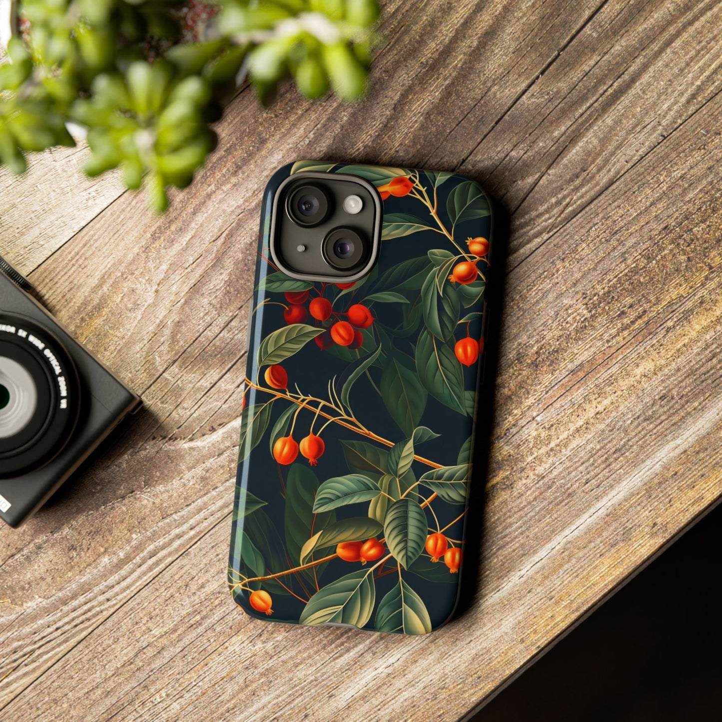 Tough Cases, Floral Phone Case, Nature-Inspired Tech, Unique Gift, Phone Accessory, Botanical Design, Fall Vibes