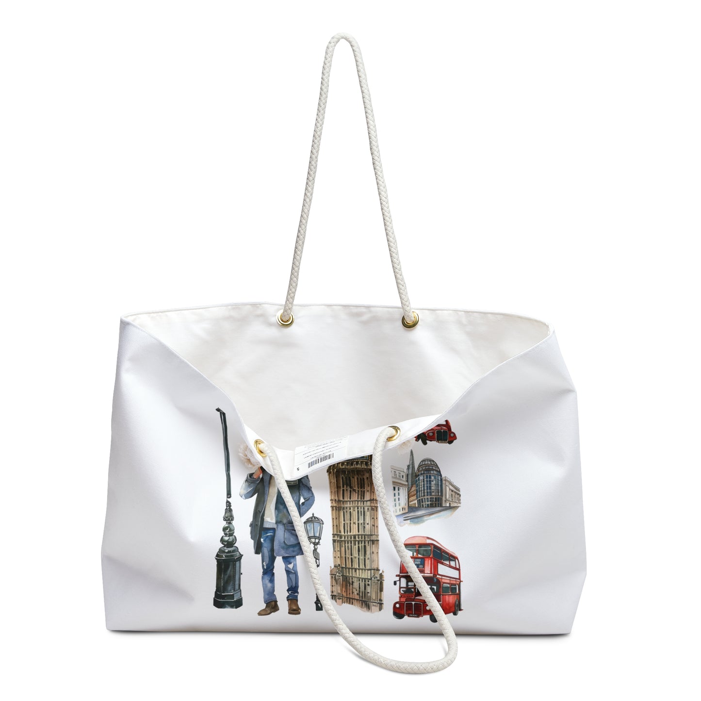 Stylish Travel Weekender Bag, London Theme Tote, Perfect for Getaways, Gifts, Weekend Trips, Summer Outings, Travel Lover's Bag