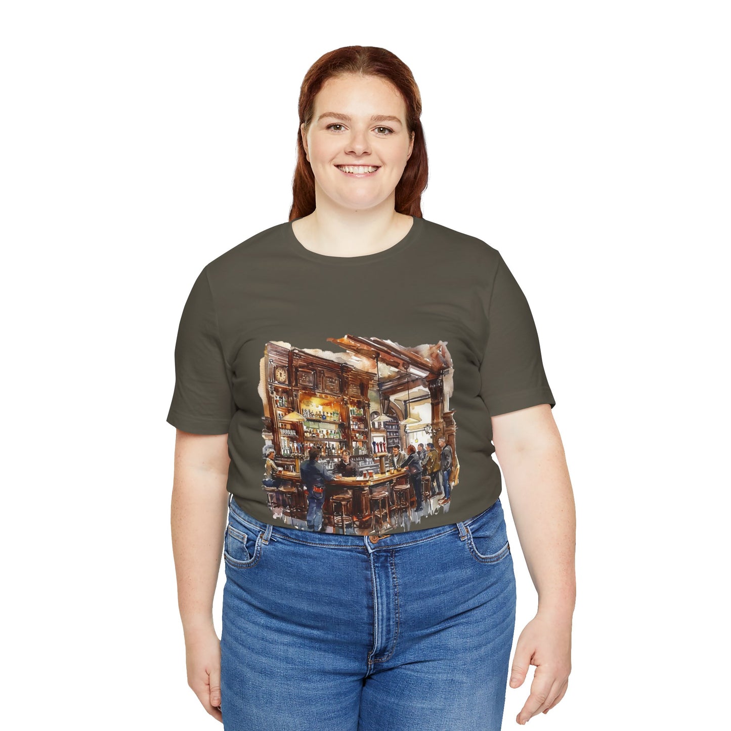 Unisex Jersey Short Sleeve Tee - Pints and Stories - Life at a British Pub